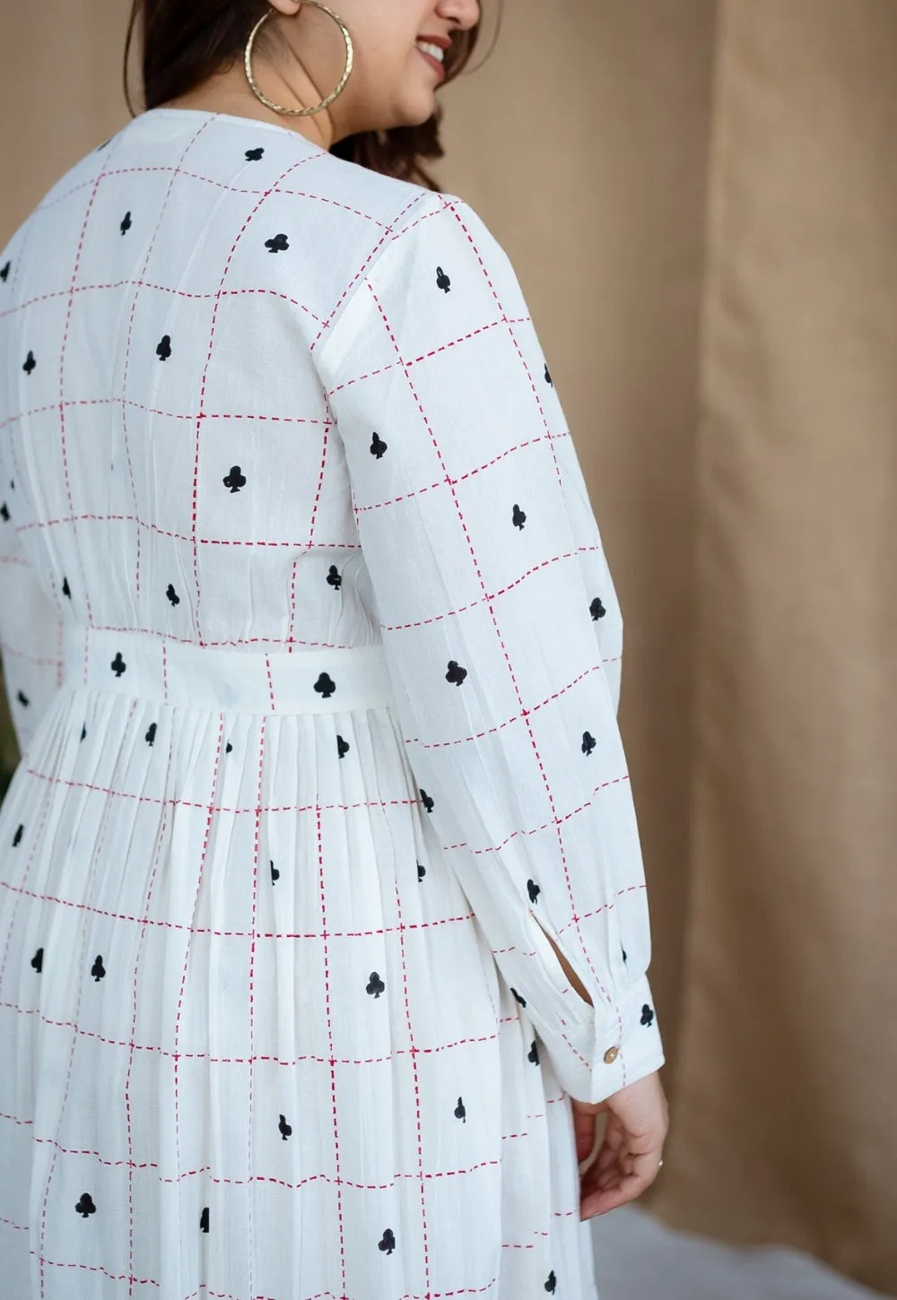 Arika Block Printed Cotton Dress