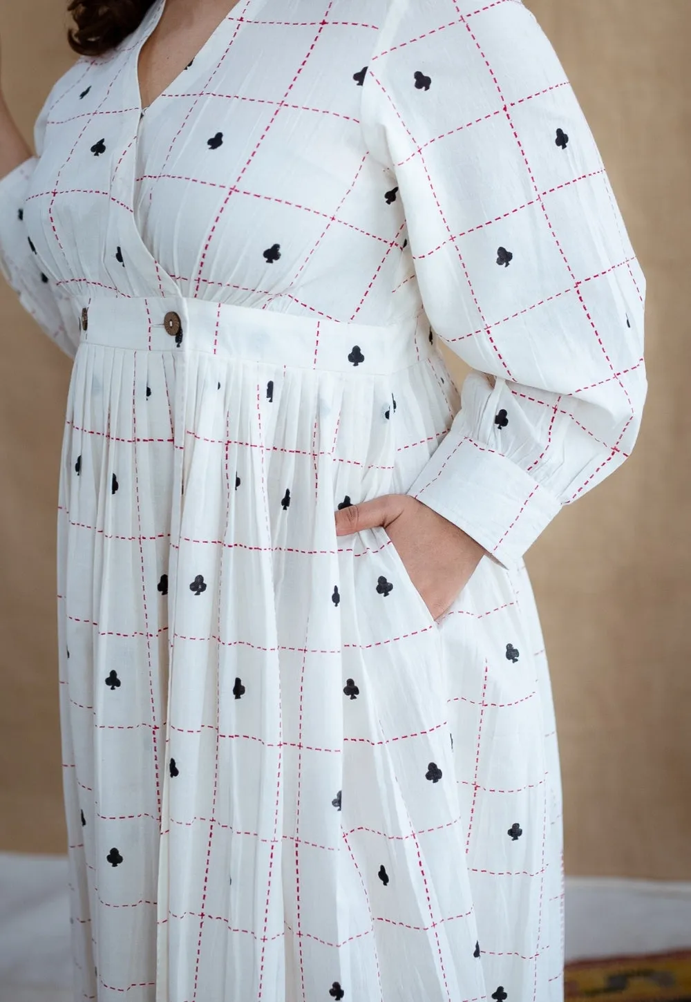 Arika Block Printed Cotton Dress