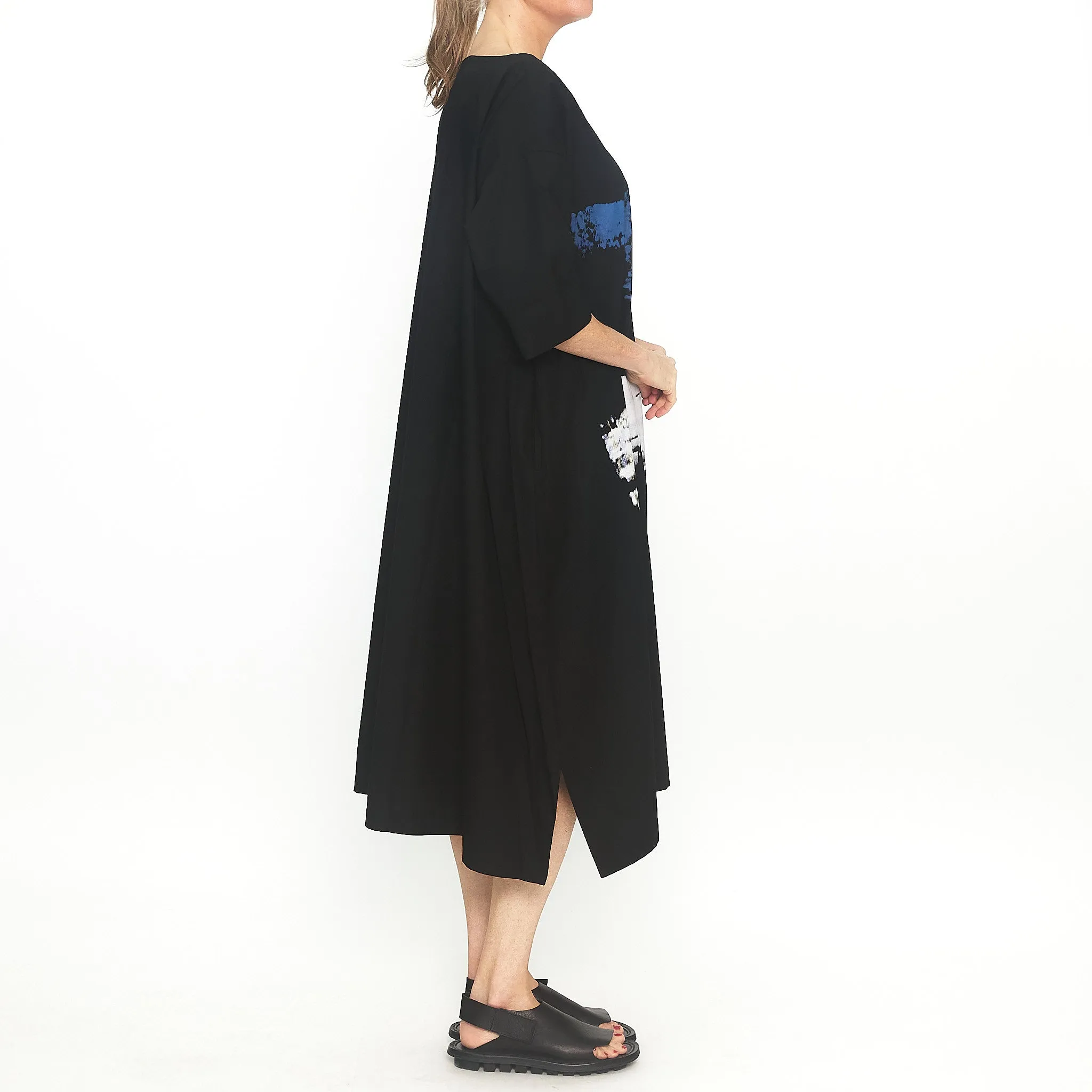 Blue Stripe Black Tunic