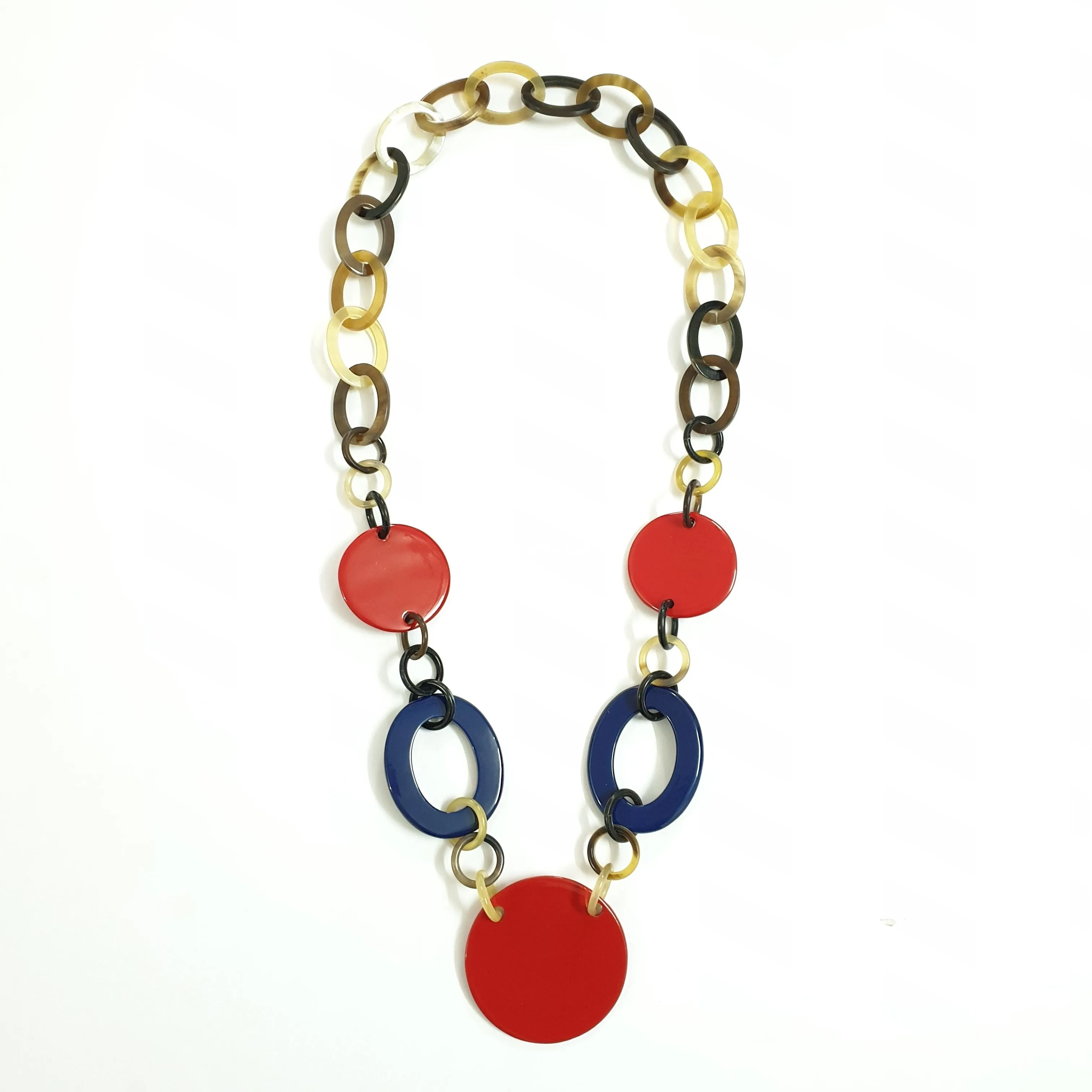 Buffalo Horn Necklace J18147, Natural Handmade from Vietnam