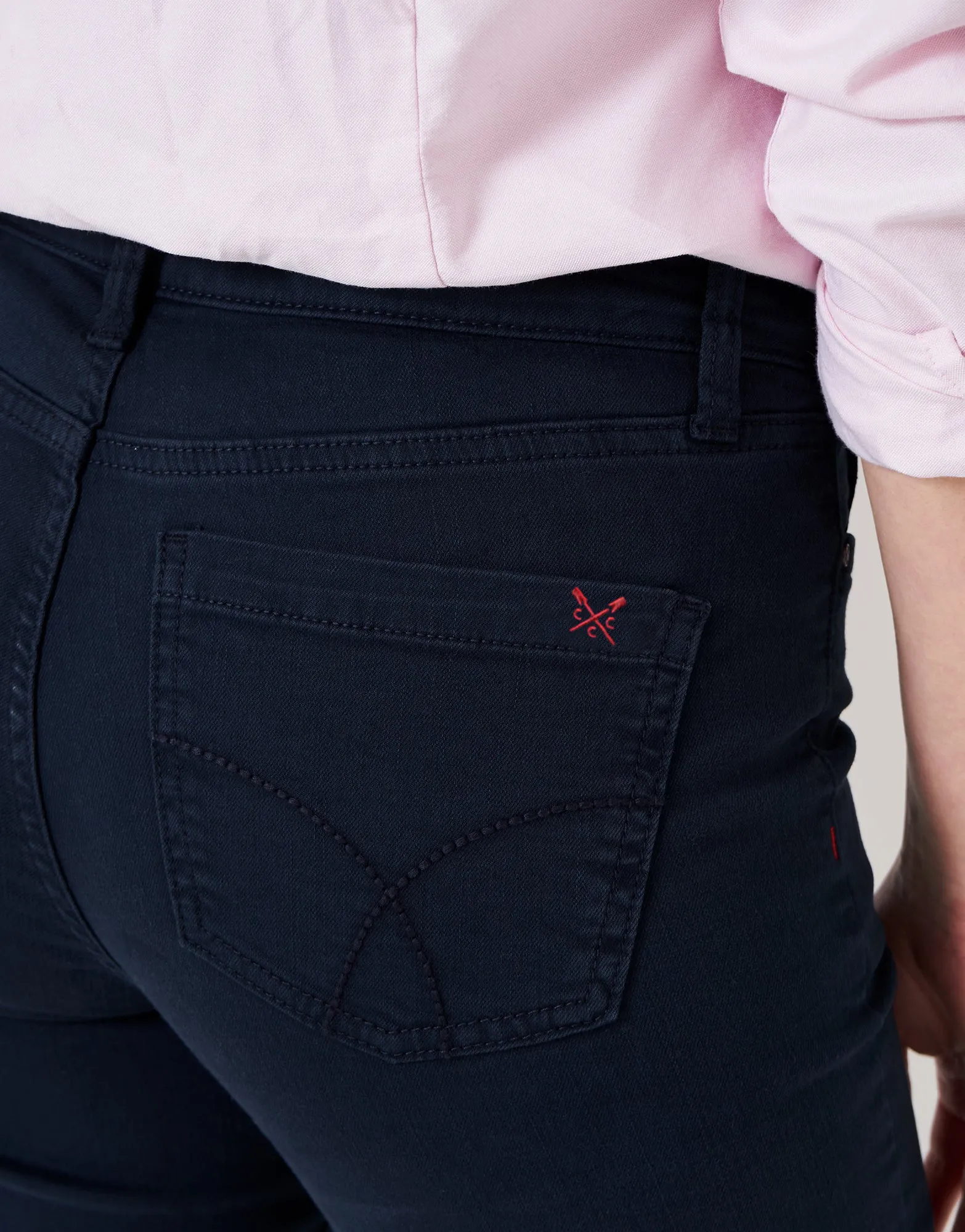 Crew Clothing - Cropped Jeans - Heritage Navy