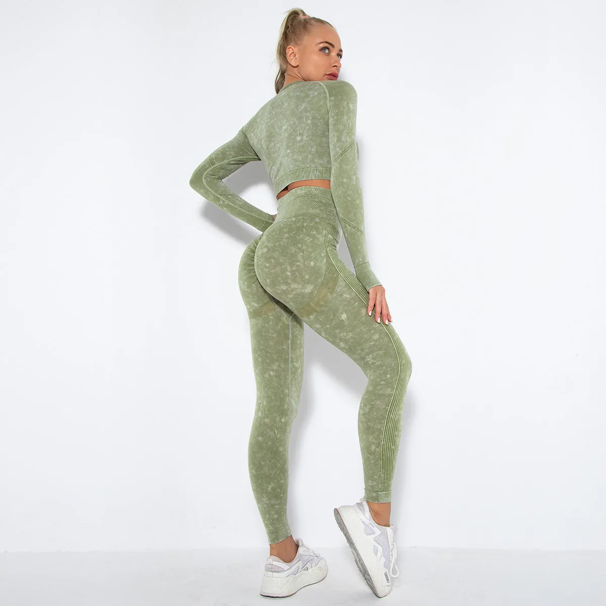 Crop Top High Waist  Pant Sets