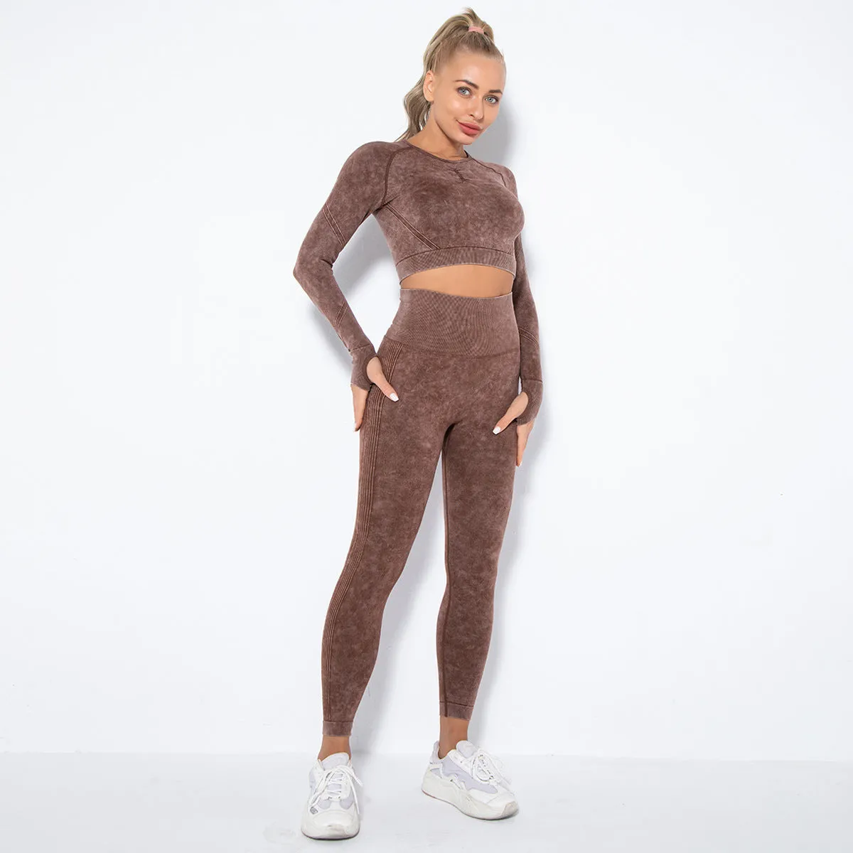 Crop Top High Waist  Pant Sets
