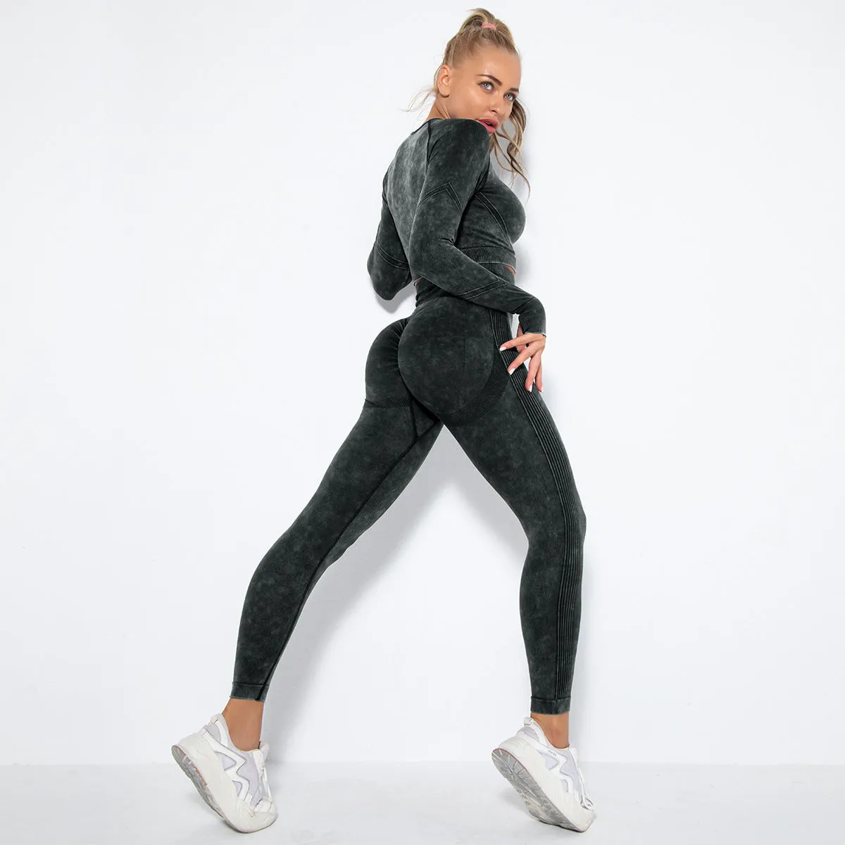 Crop Top High Waist  Pant Sets