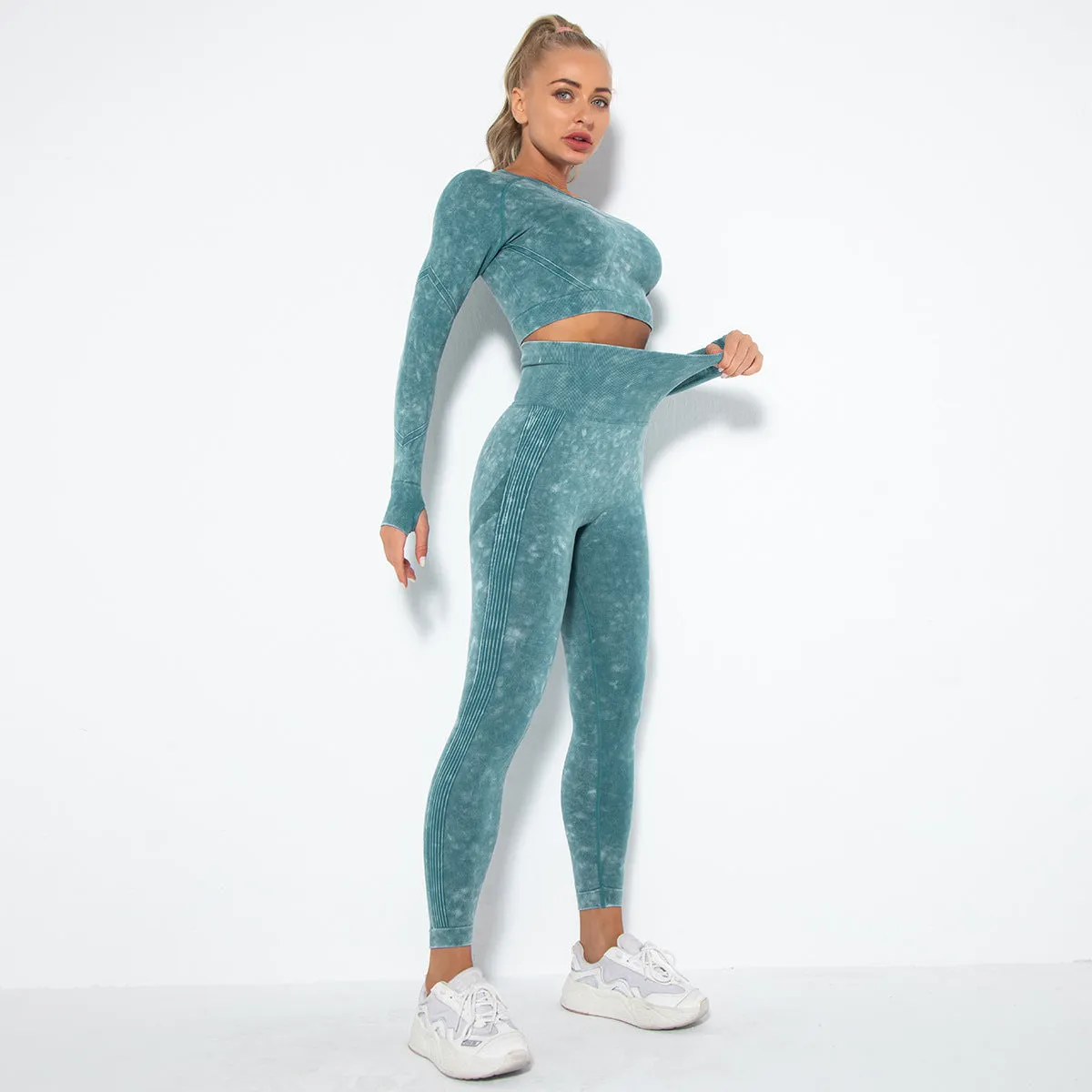 Crop Top High Waist  Pant Sets