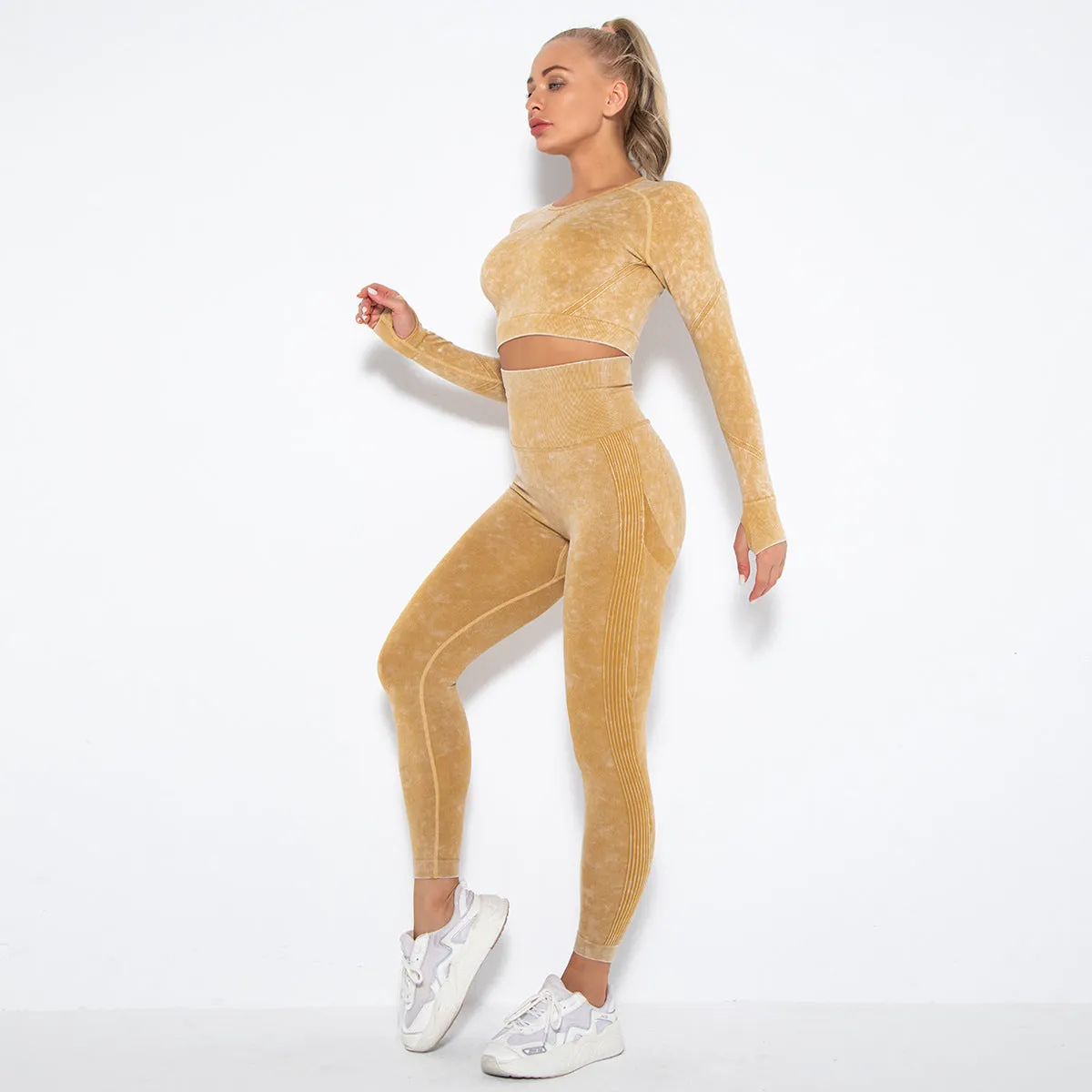 Crop Top High Waist  Pant Sets