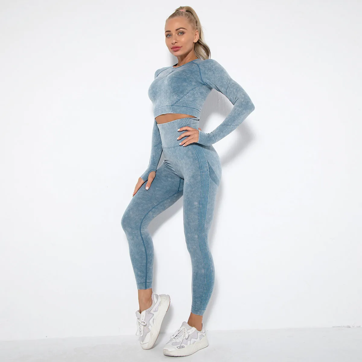 Crop Top High Waist  Pant Sets