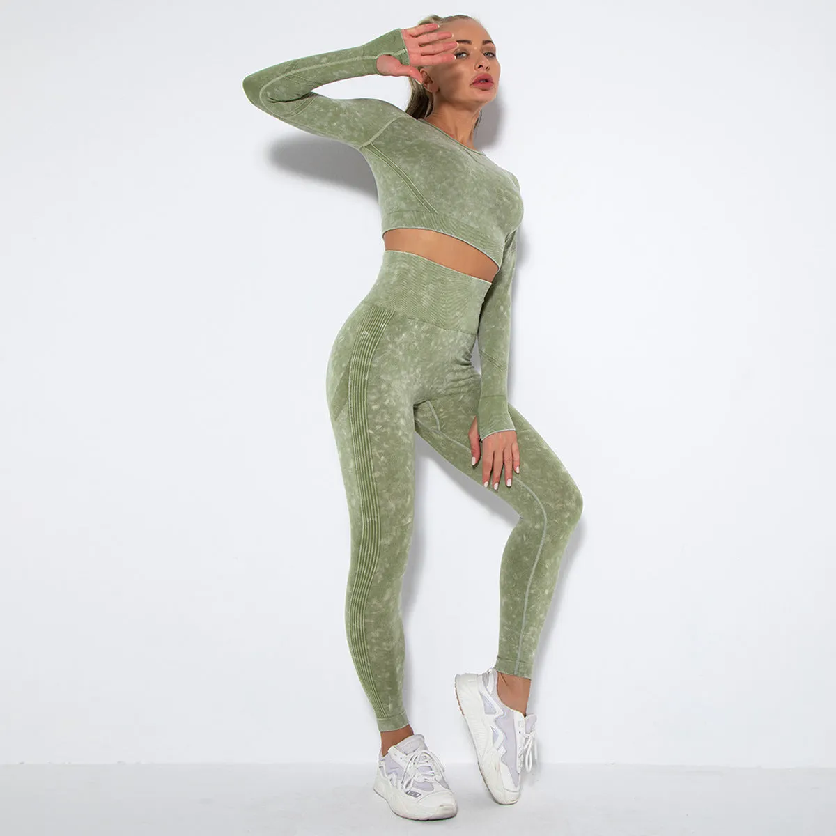 Crop Top High Waist  Pant Sets