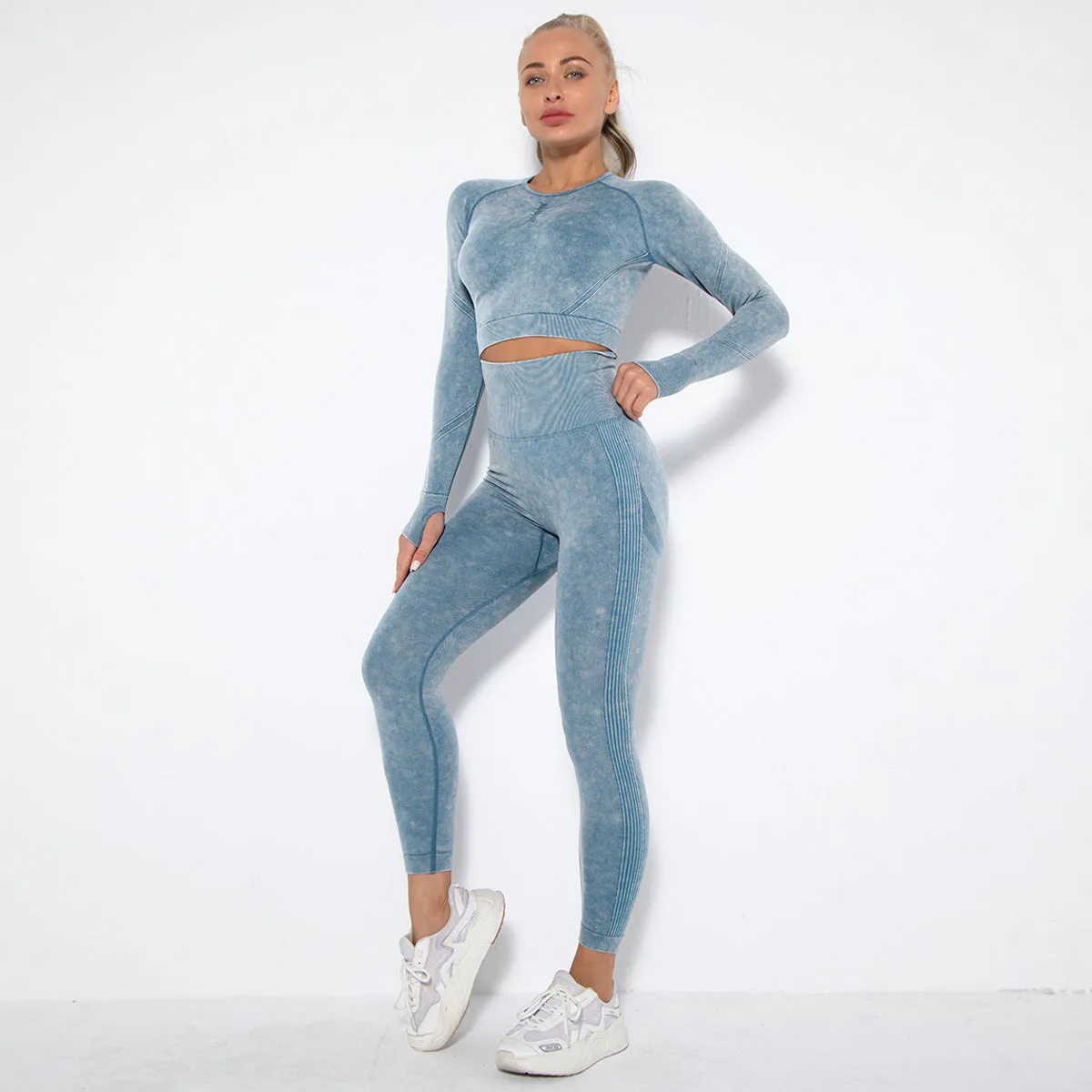 Crop Top High Waist  Pant Sets