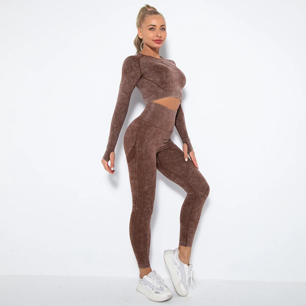 Crop Top High Waist  Pant Sets