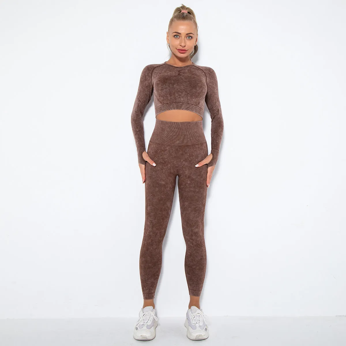 Crop Top High Waist  Pant Sets