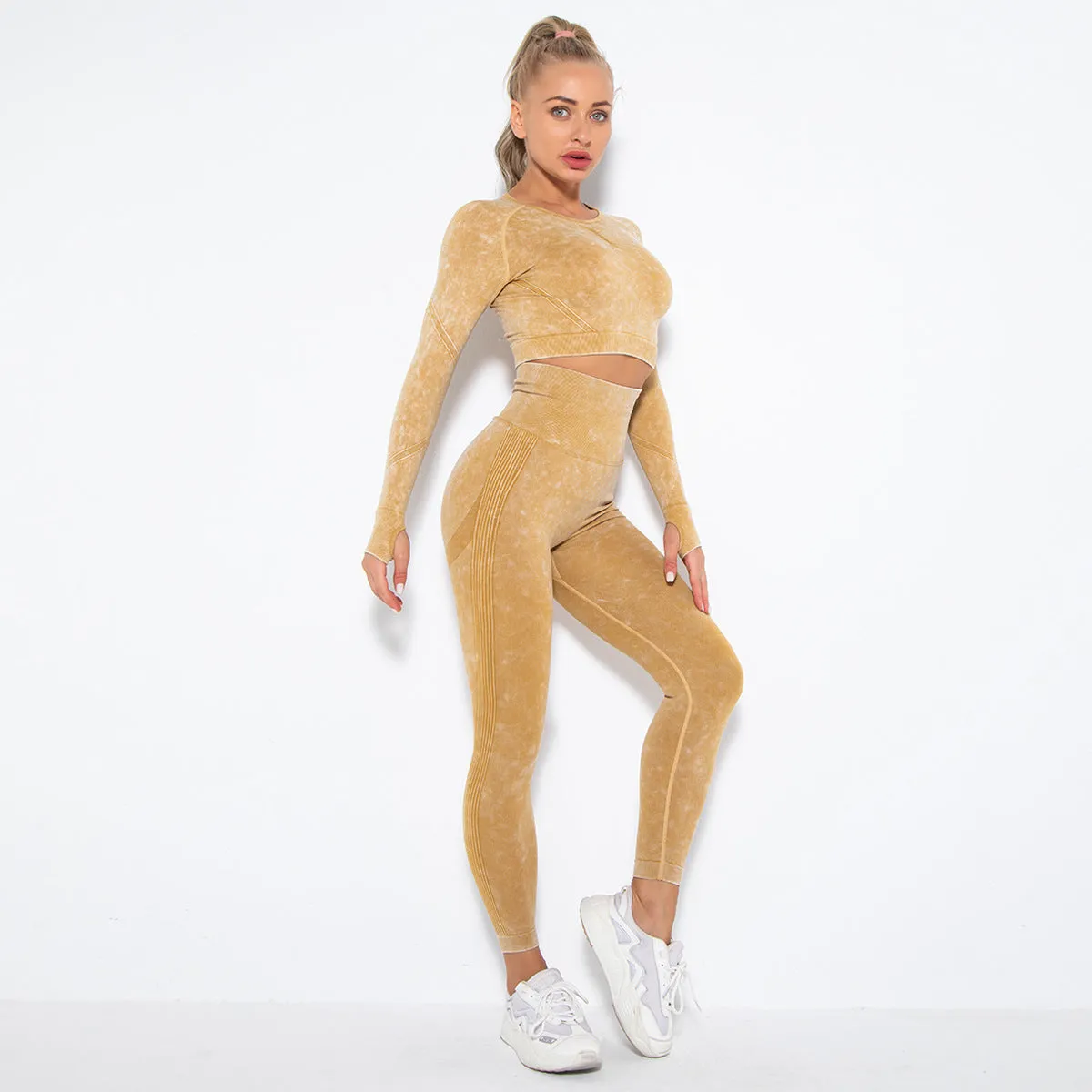 Crop Top High Waist  Pant Sets