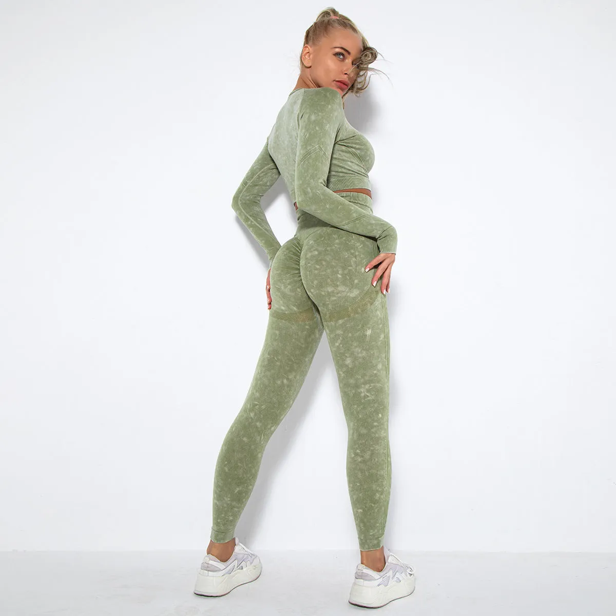 Crop Top High Waist  Pant Sets