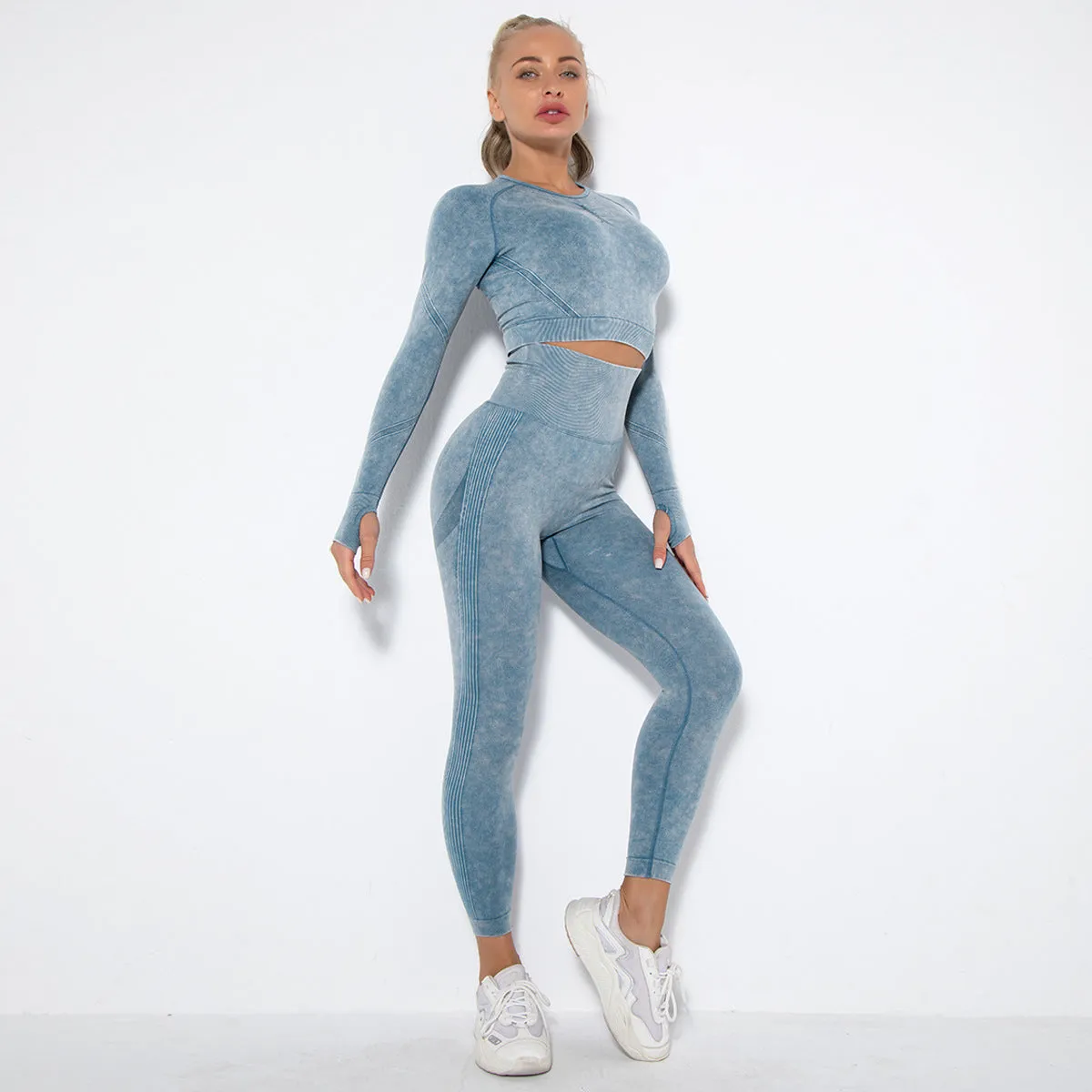 Crop Top High Waist  Pant Sets