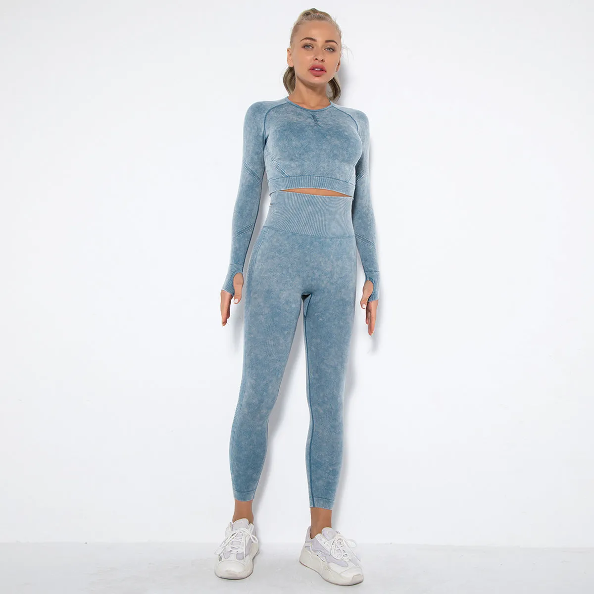 Crop Top High Waist  Pant Sets
