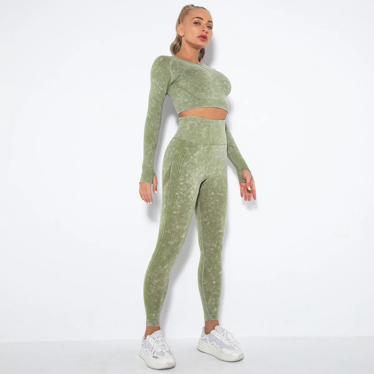 Crop Top High Waist  Pant Sets