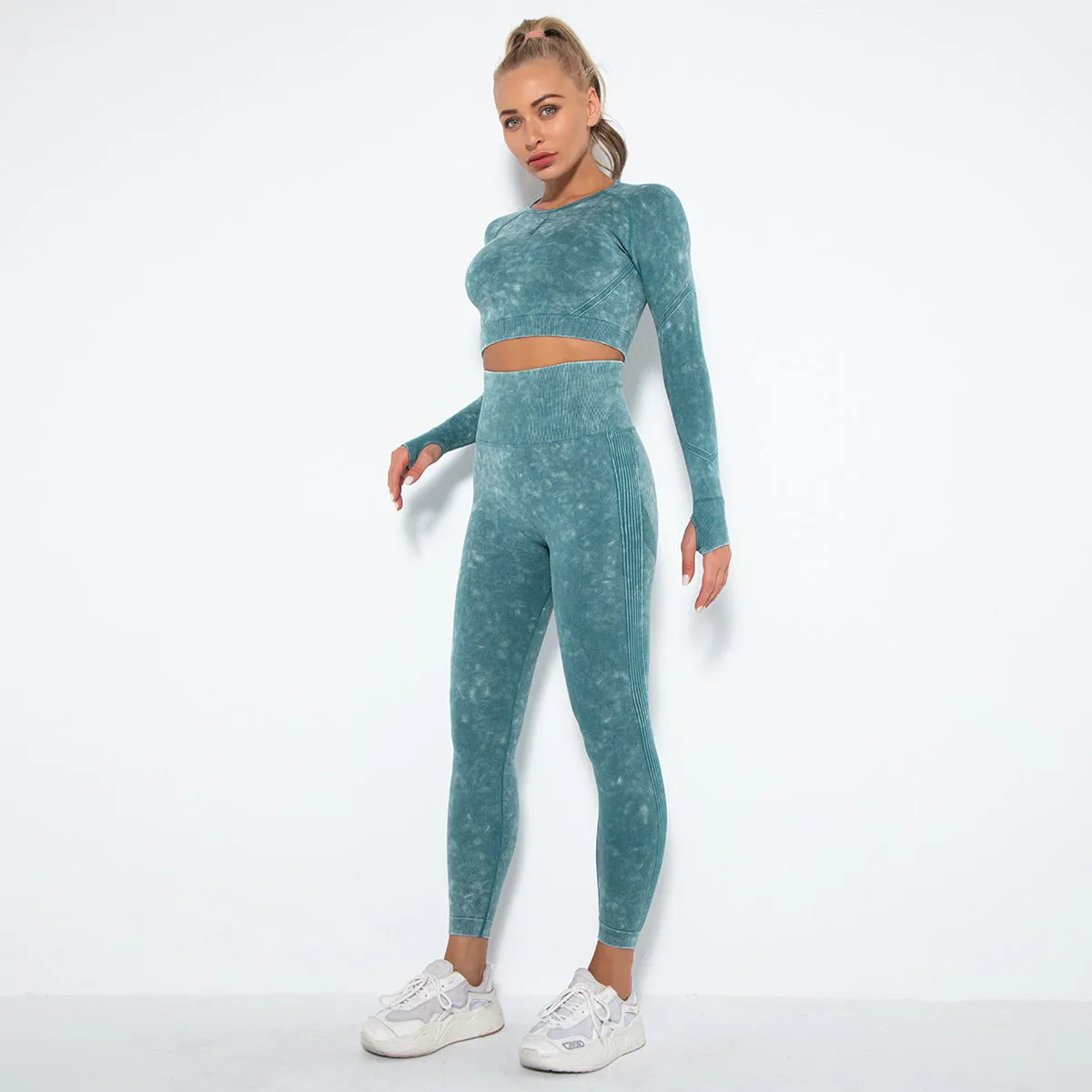 Crop Top High Waist  Pant Sets