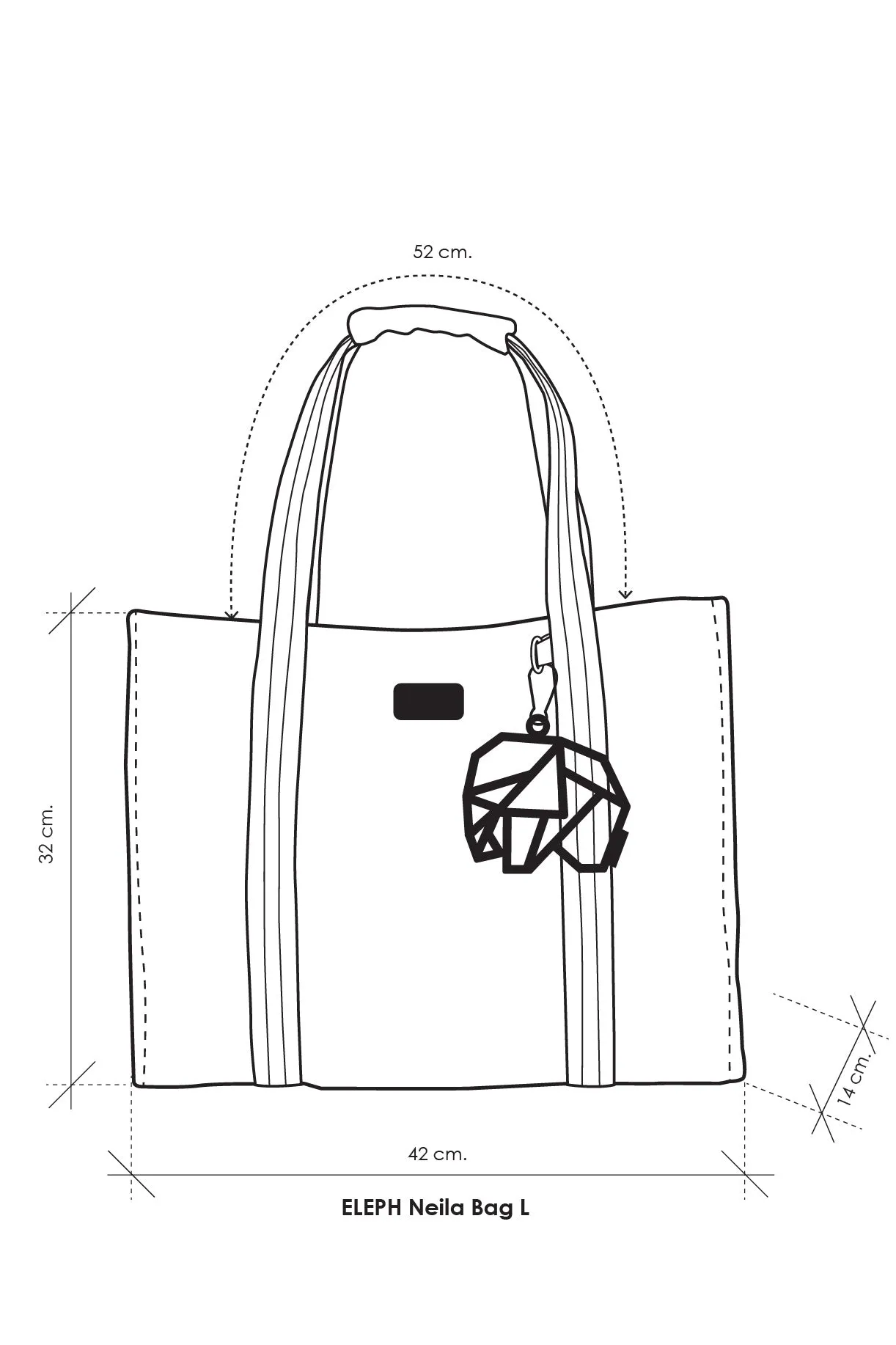 ELEPH NEILA TOTE L MAPRAOW - Turquoise/Orange