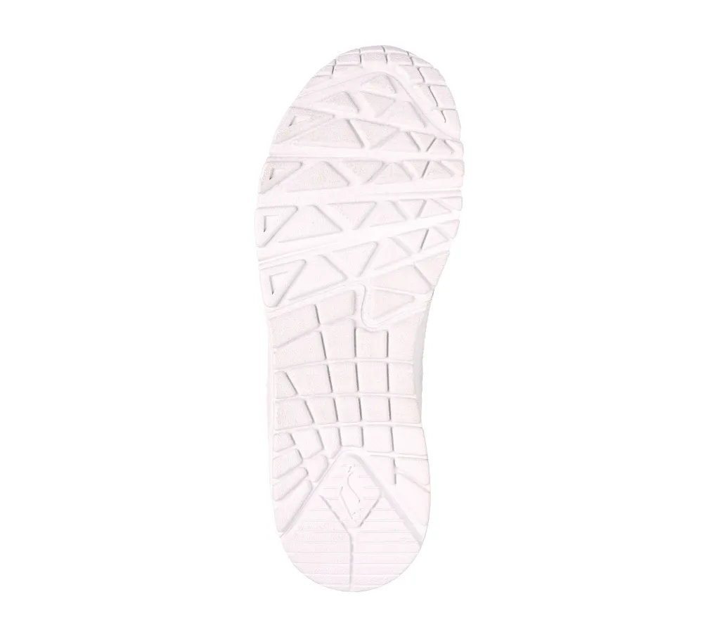 Ghete sport, SKECHERS UNO HIGH REGARDS, 177099-WHT, alb, piele ecologica