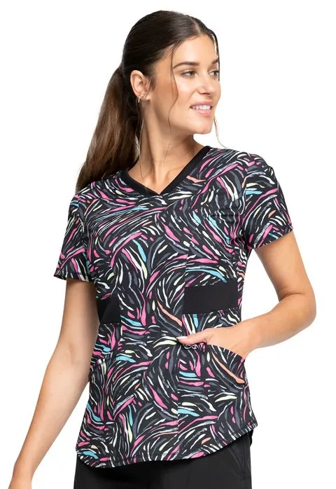 Infinity Women's V-Neck Print Top | Glowing For It