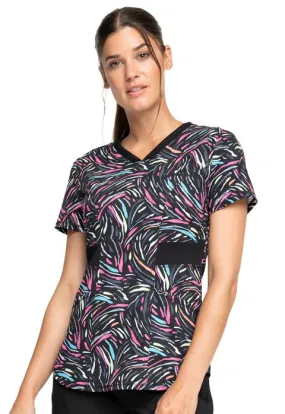 Infinity Women's V-Neck Print Top | Glowing For It