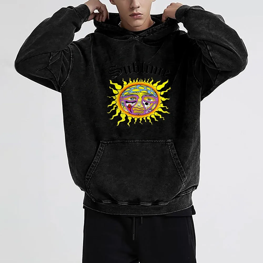 Mens Sun Face Hoodies