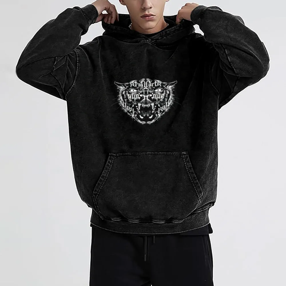 Mens Tiger Head Hoodies