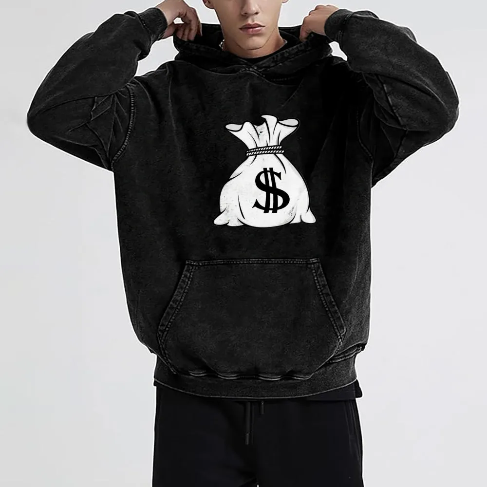 Mens Vintage Money Hoodies