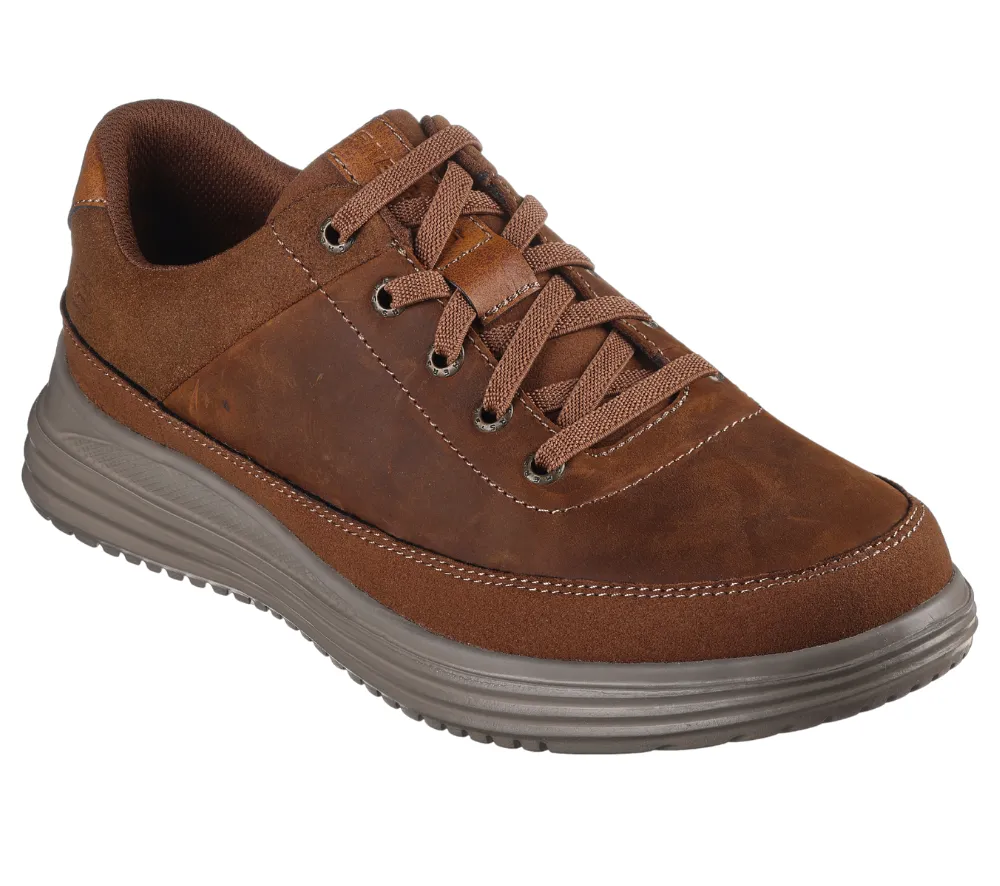 Pantofi sport, barbati, SKECHERS PROVEN ALDENO 204875-CDB maro, piele naturala