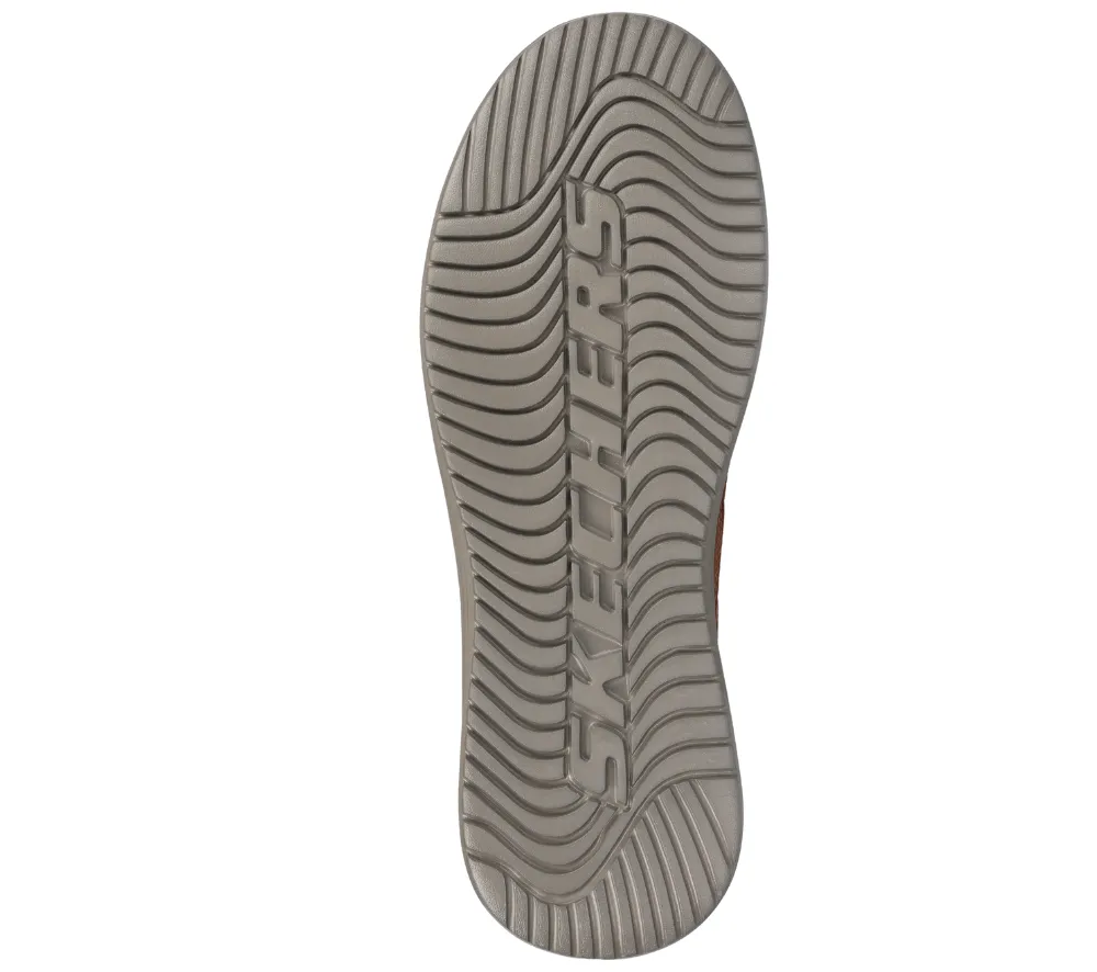Pantofi sport, barbati, SKECHERS PROVEN ALDENO 204875-CDB maro, piele naturala