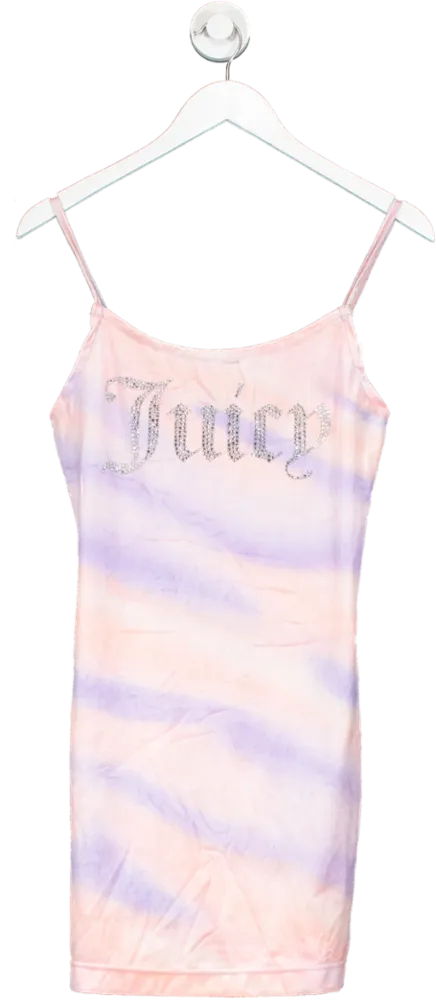 Pink X Juicy Couture Velour Wave Print Dress UK M