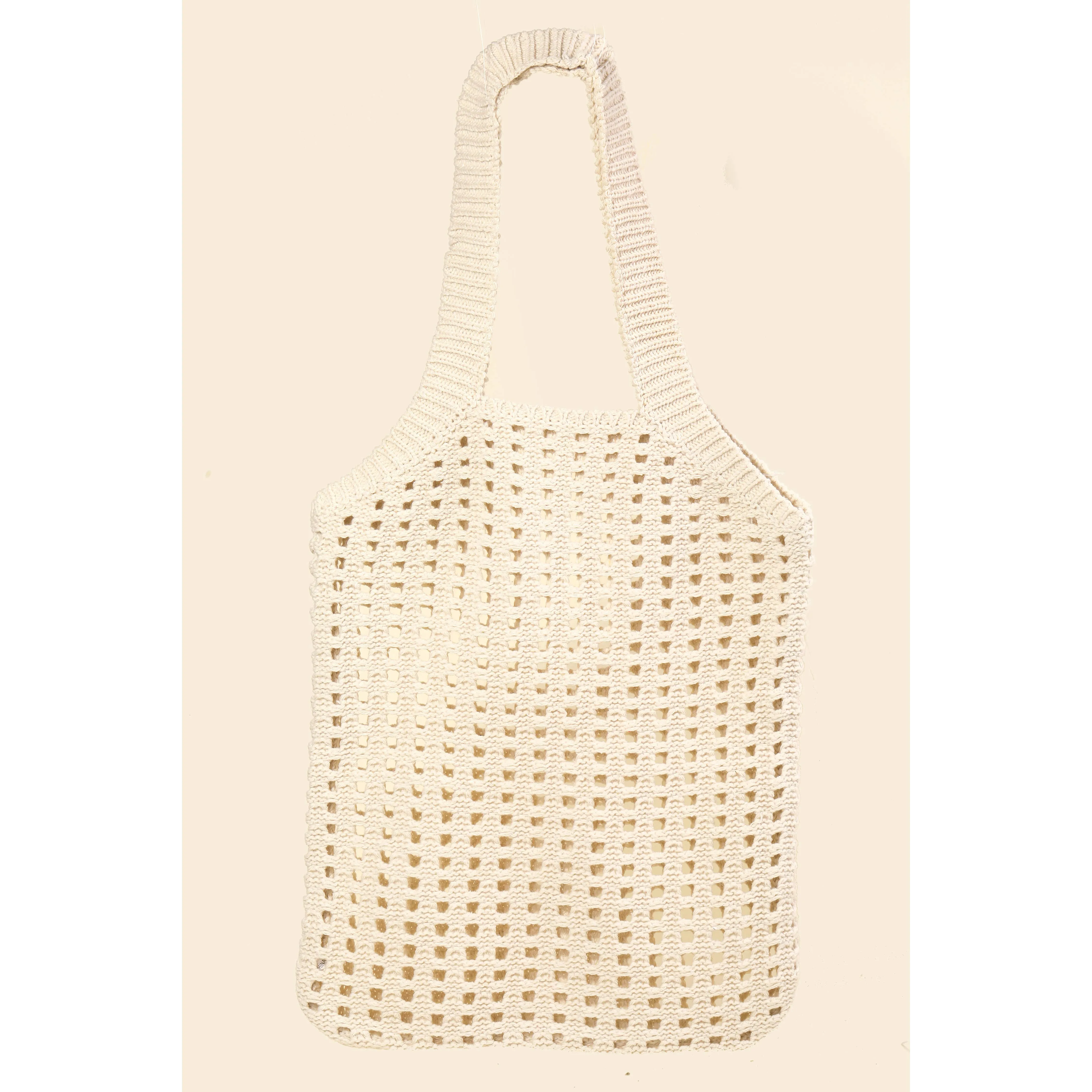 Pointelle Knit Tote
