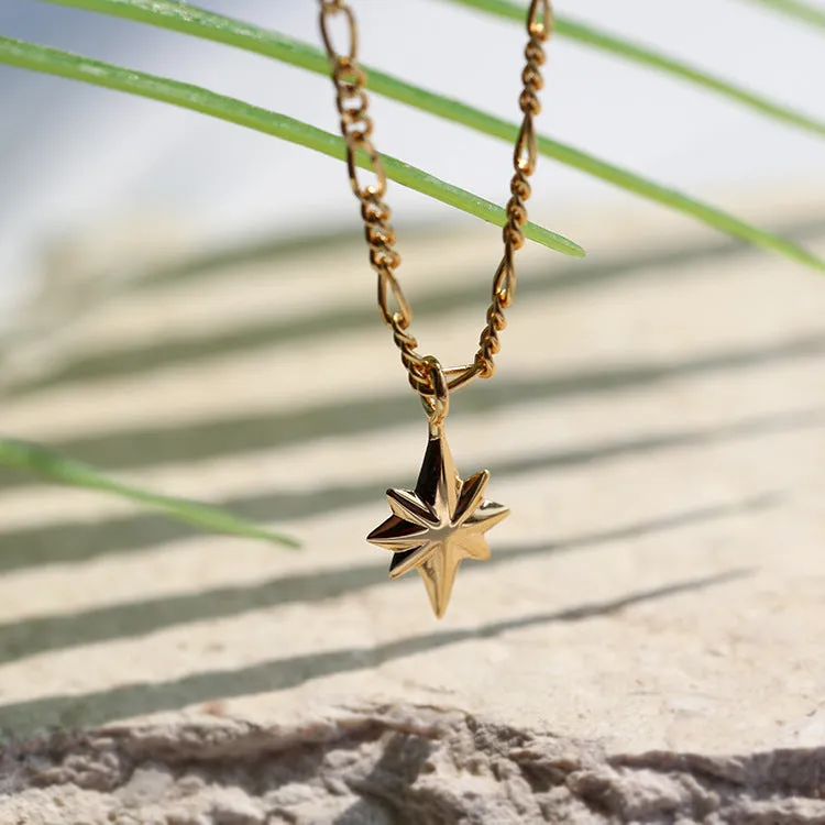 S925 Silver Hexagonal Star Pendant Necklace