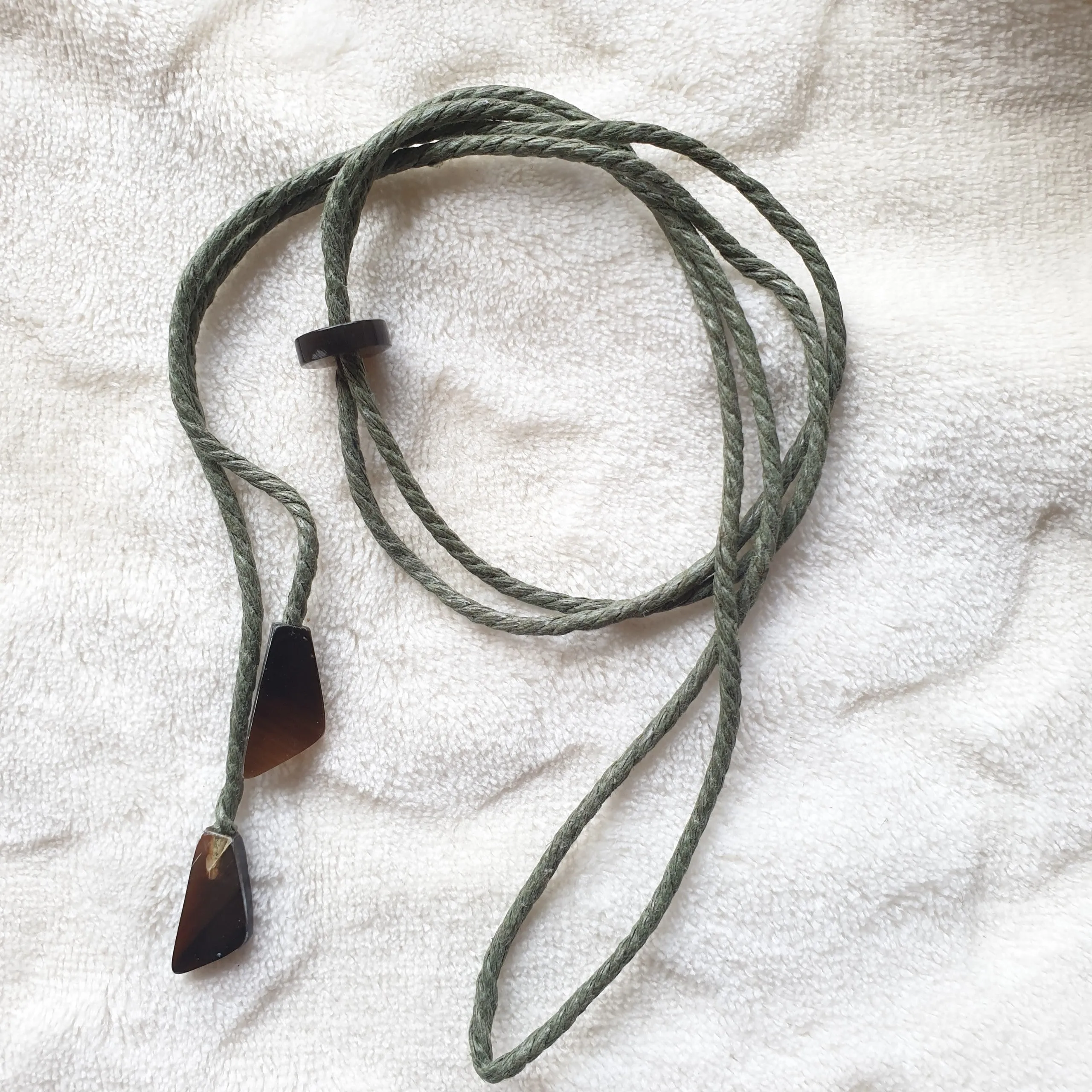 Set of 6 Pendant Cords, J17969. Leather Cord. Cotton Wax Cords. Pendant String. Handmade product from Vietnam