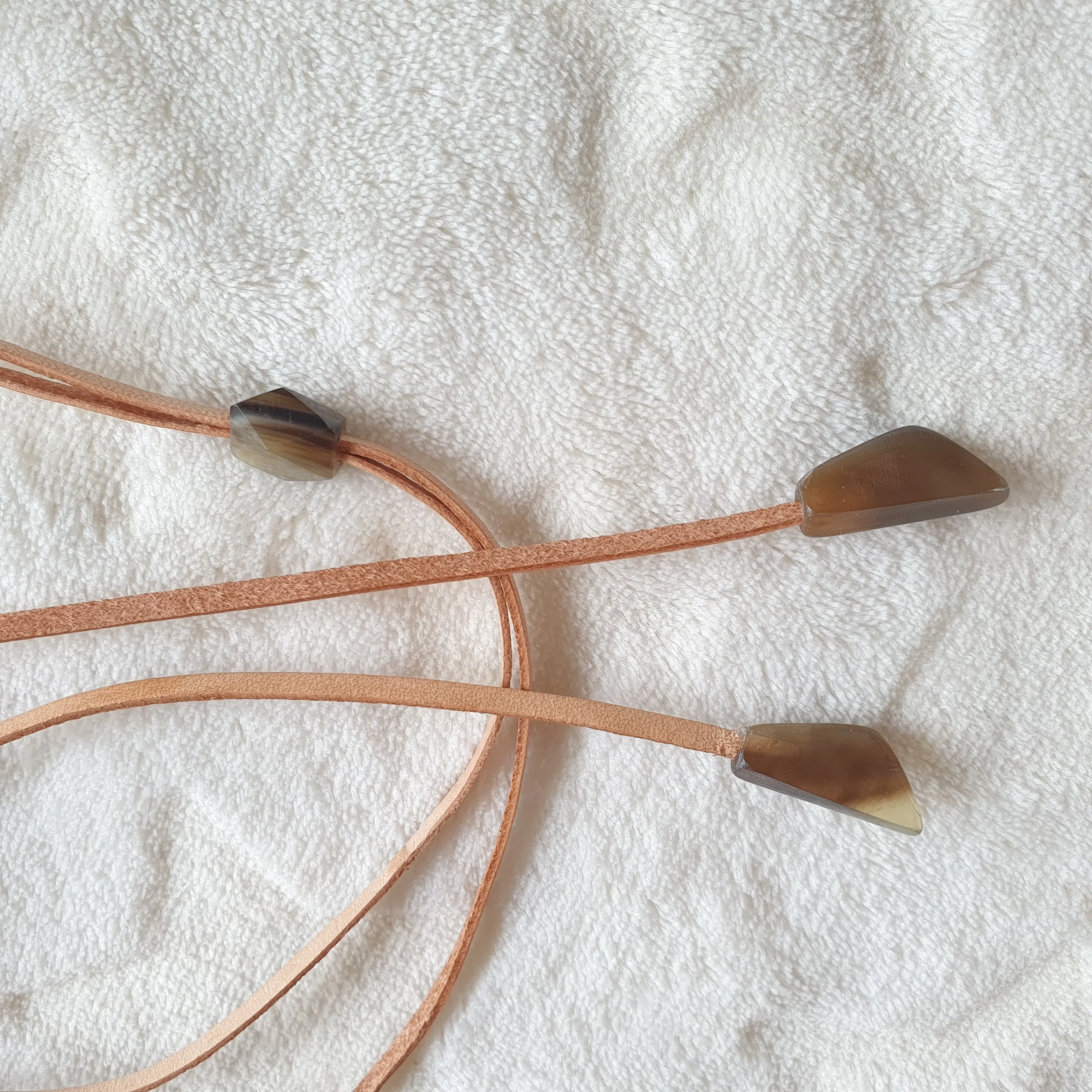 Set of 6 Pendant Cords, J17969. Leather Cord. Cotton Wax Cords. Pendant String. Handmade product from Vietnam