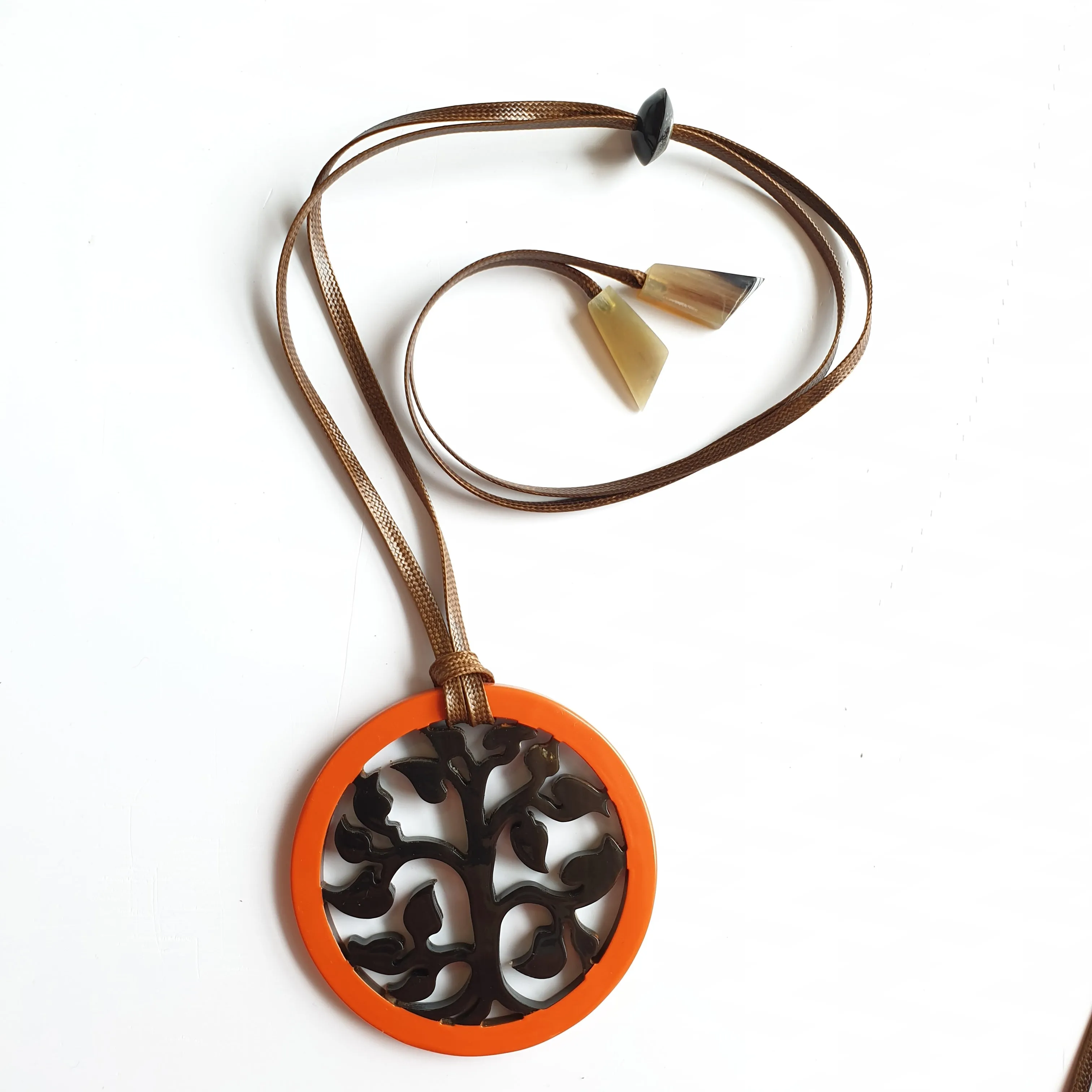 Set of 6 Pendant Cords, J17969. Leather Cord. Cotton Wax Cords. Pendant String. Handmade product from Vietnam