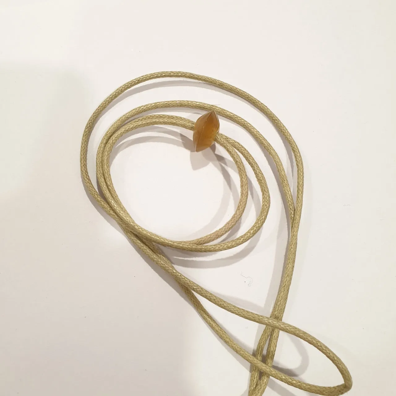 Set of 6 Pendant Cords, J17969. Leather Cord. Cotton Wax Cords. Pendant String. Handmade product from Vietnam