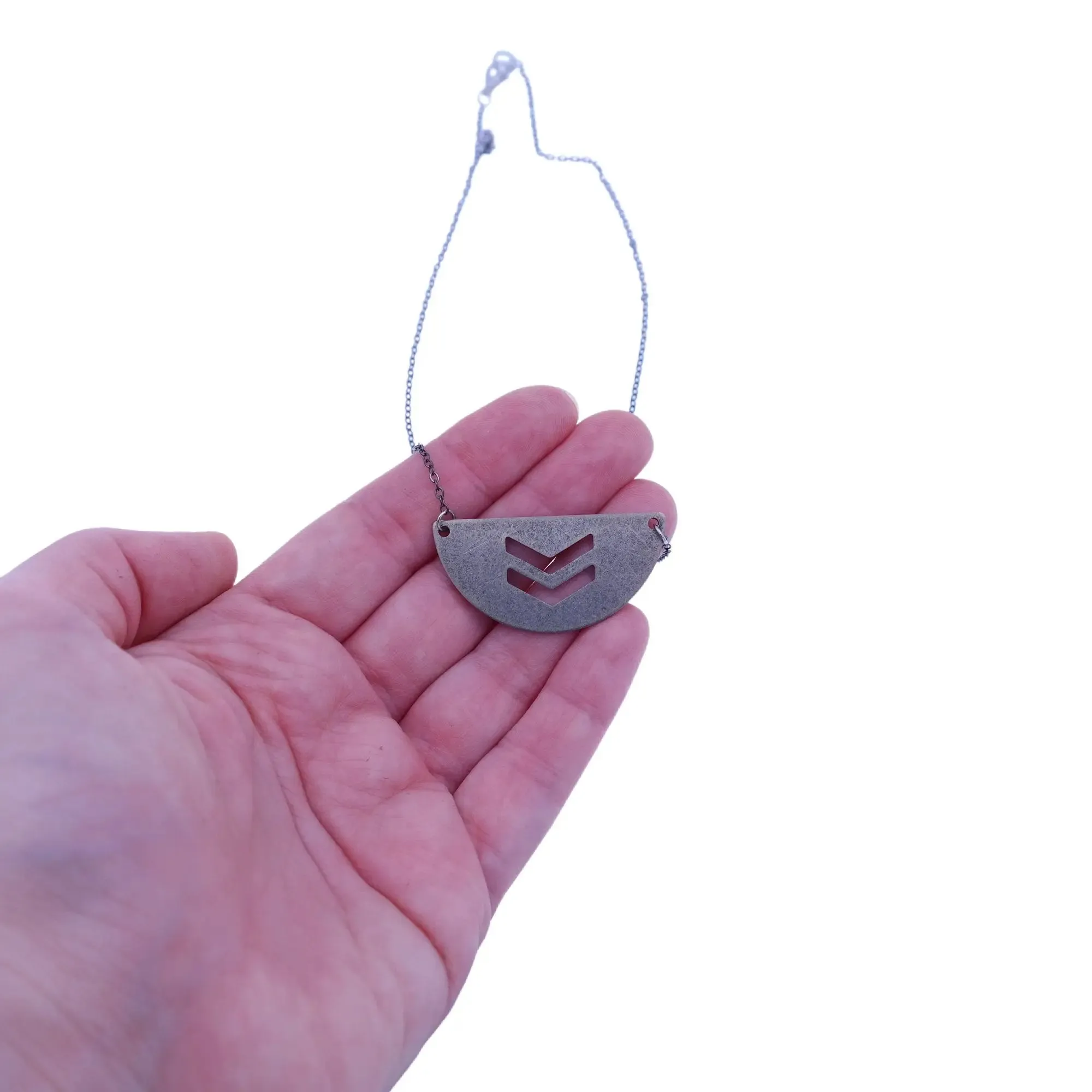 Silver Geometric Necklace