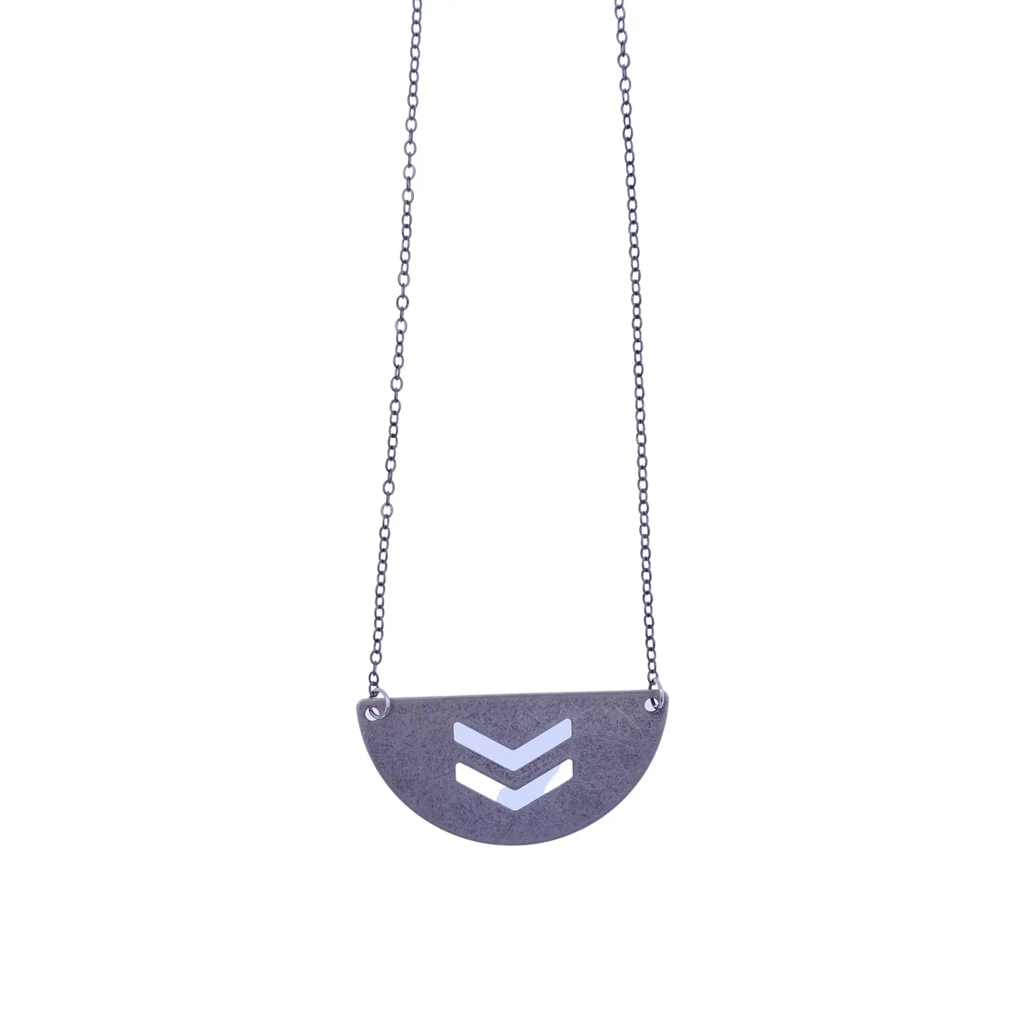 Silver Geometric Necklace
