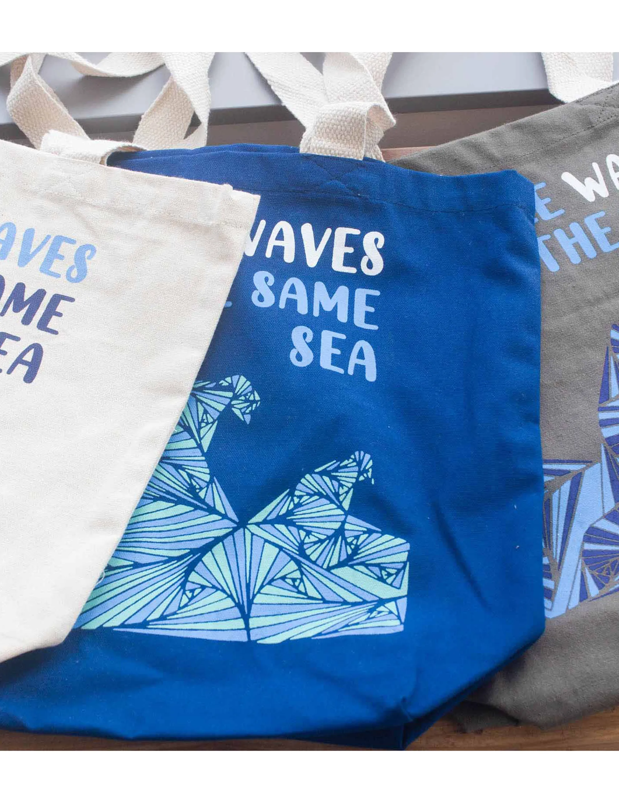 Tote Bag Indkøbspose - We are Waves Blue