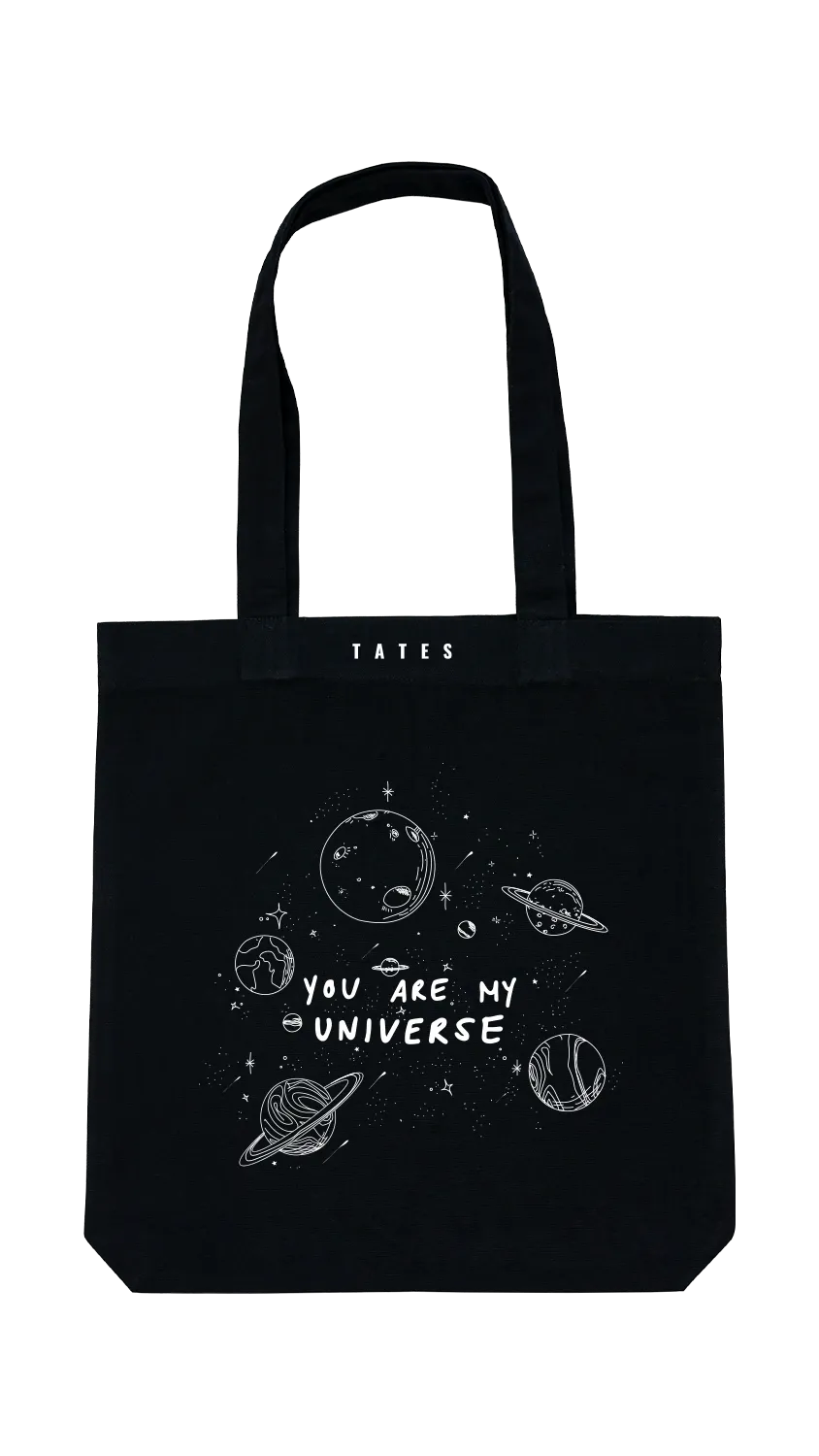 Tote bag mit "You are my universe" Motiv
