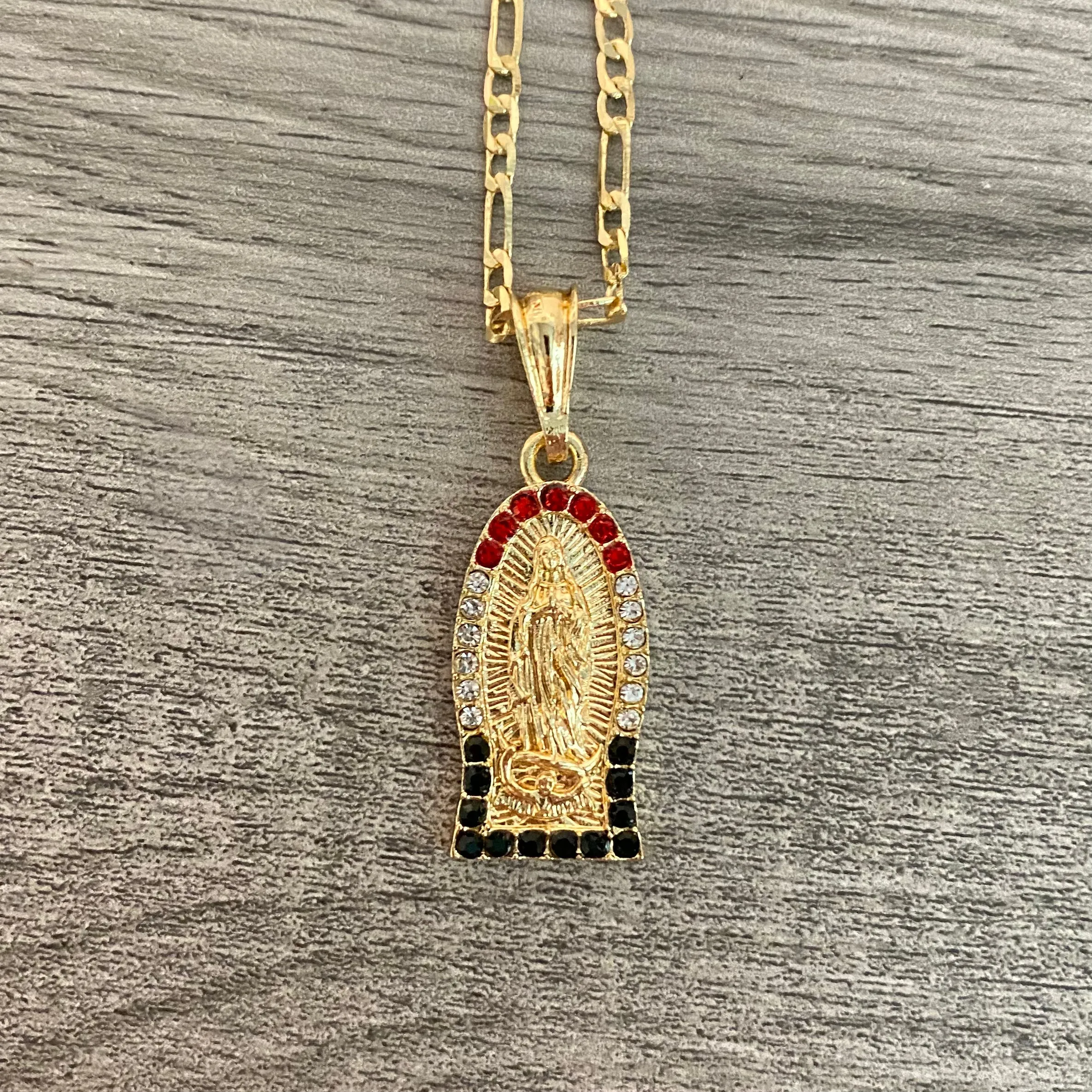 Virgencita Necklace Tricolor 018