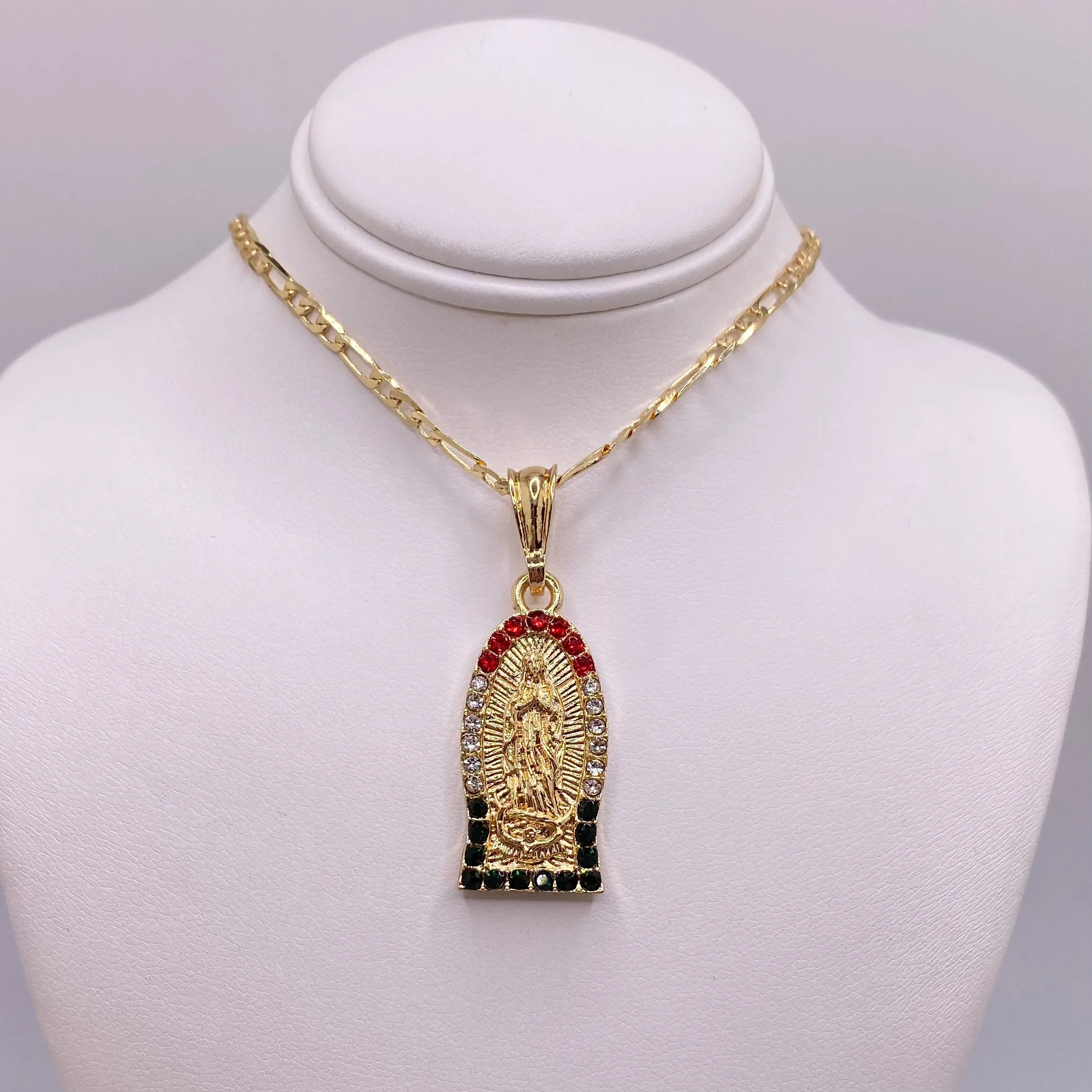 Virgencita Necklace Tricolor 018
