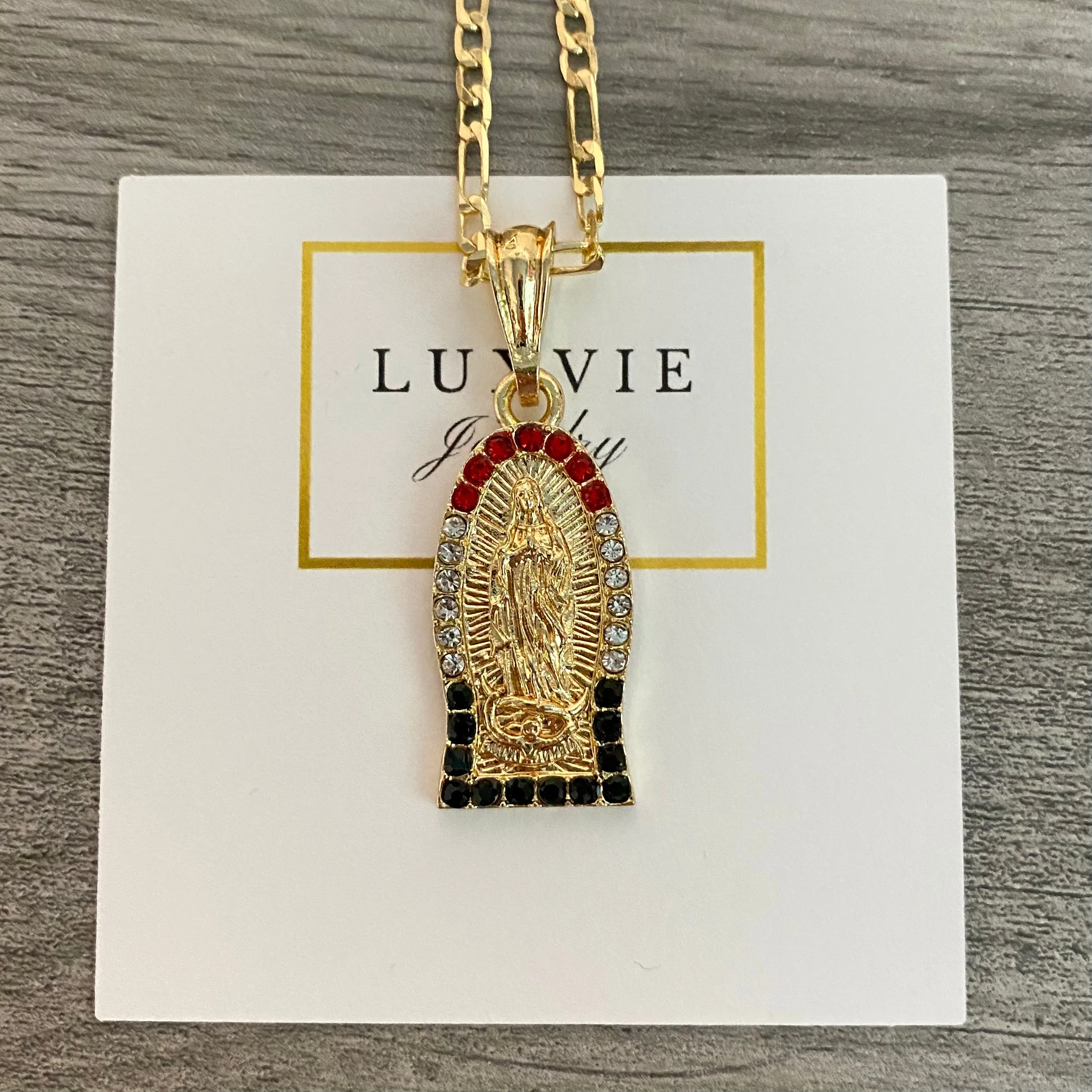 Virgencita Necklace Tricolor 018