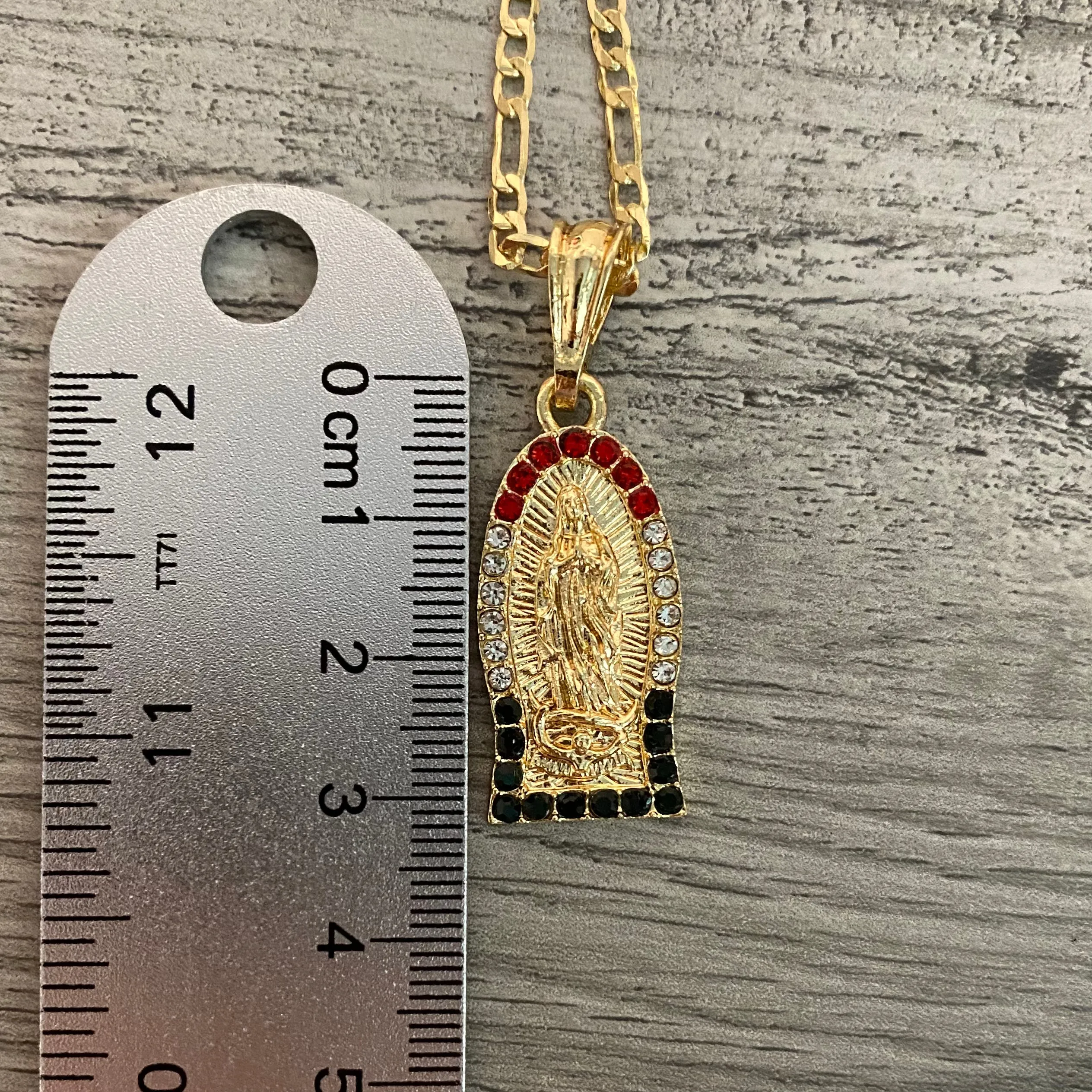 Virgencita Necklace Tricolor 018