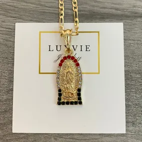 Virgencita Necklace Tricolor 018